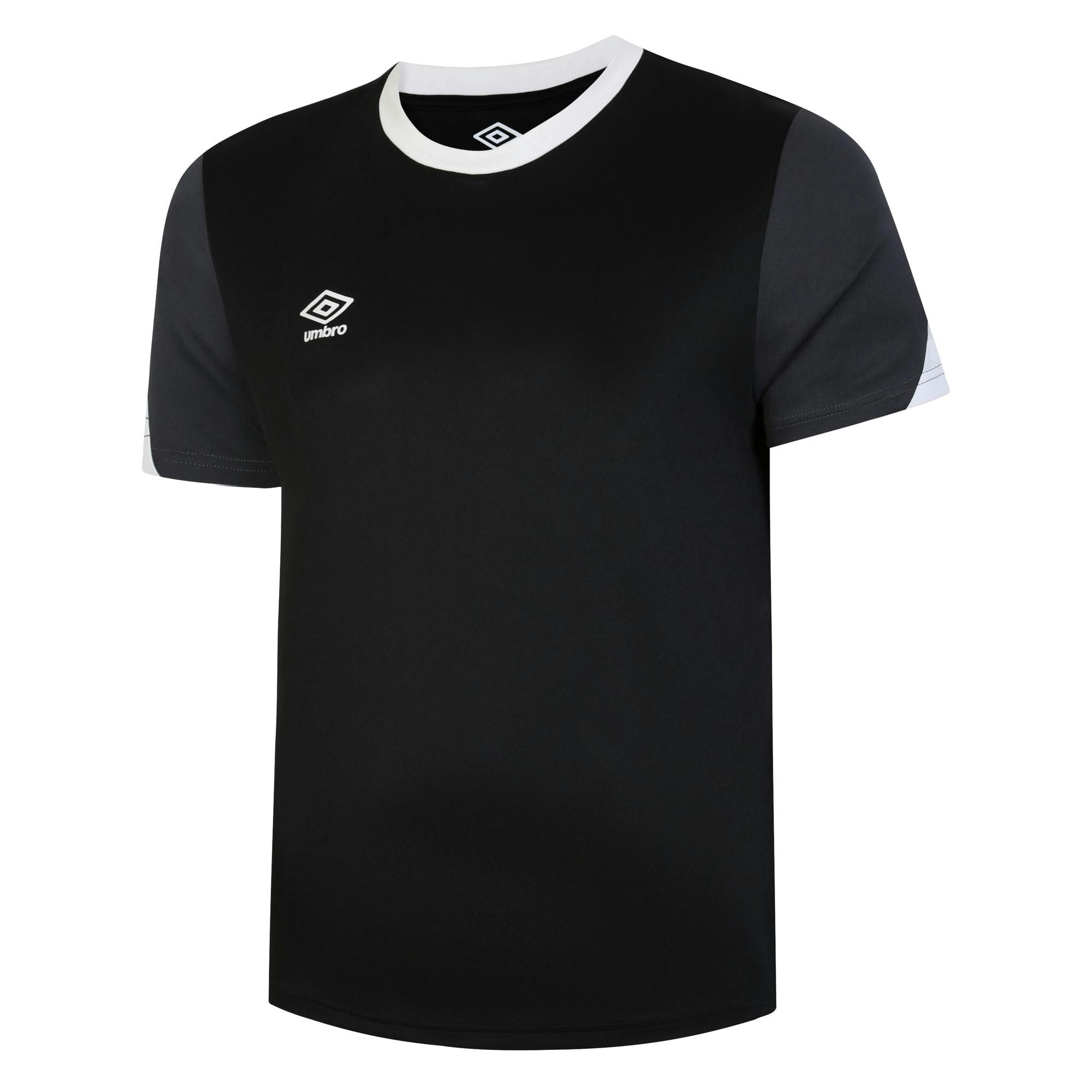 Umbro Men's Black/White Total Training Jersey - /Carbon - Xxl - /Carbon - 100% Polyester