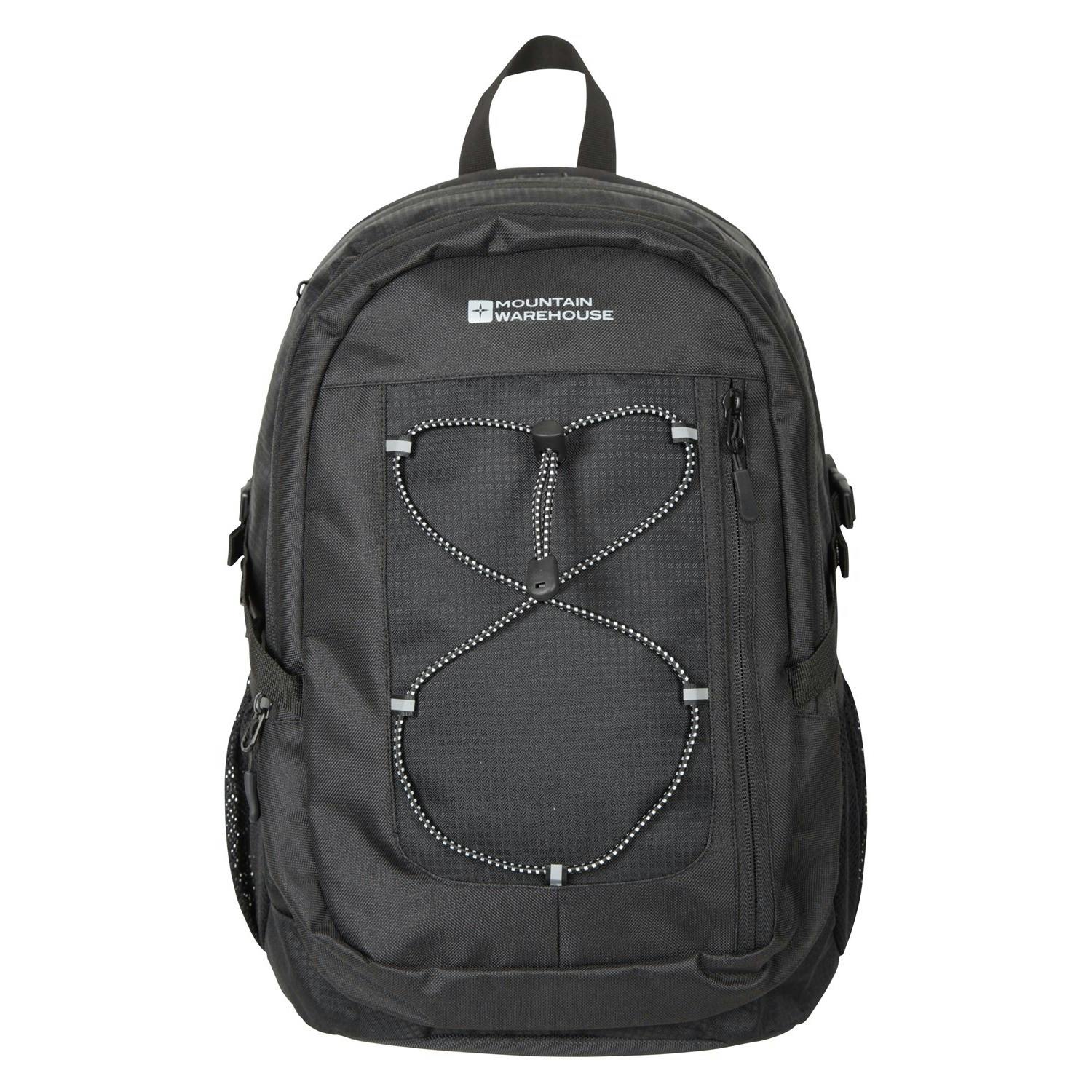 Mountain Warehouse Black Peregrine Logo Backpack - One Size