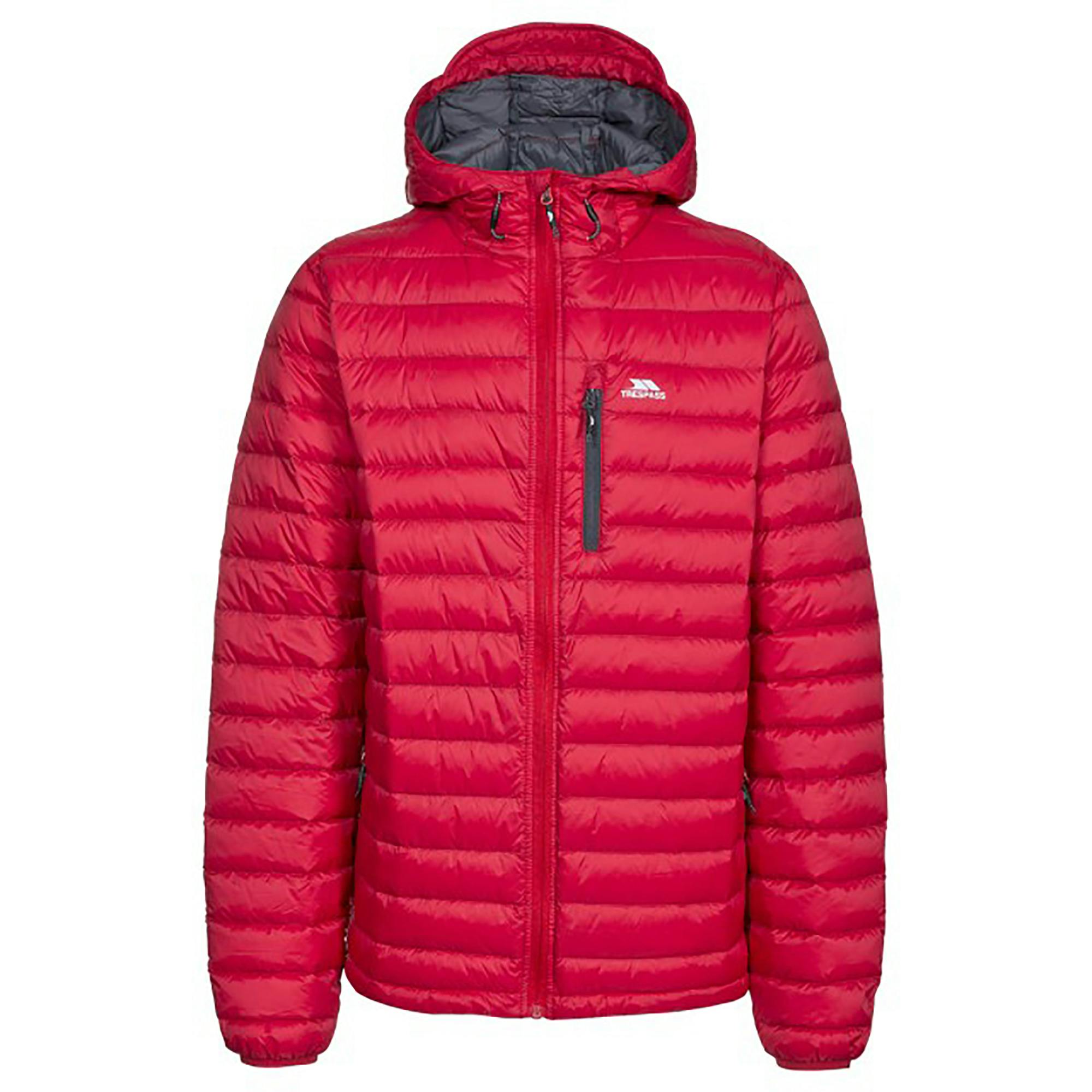 Trespass Men's Red Digby Down Jacket - Xxs - 100% Polyamide
