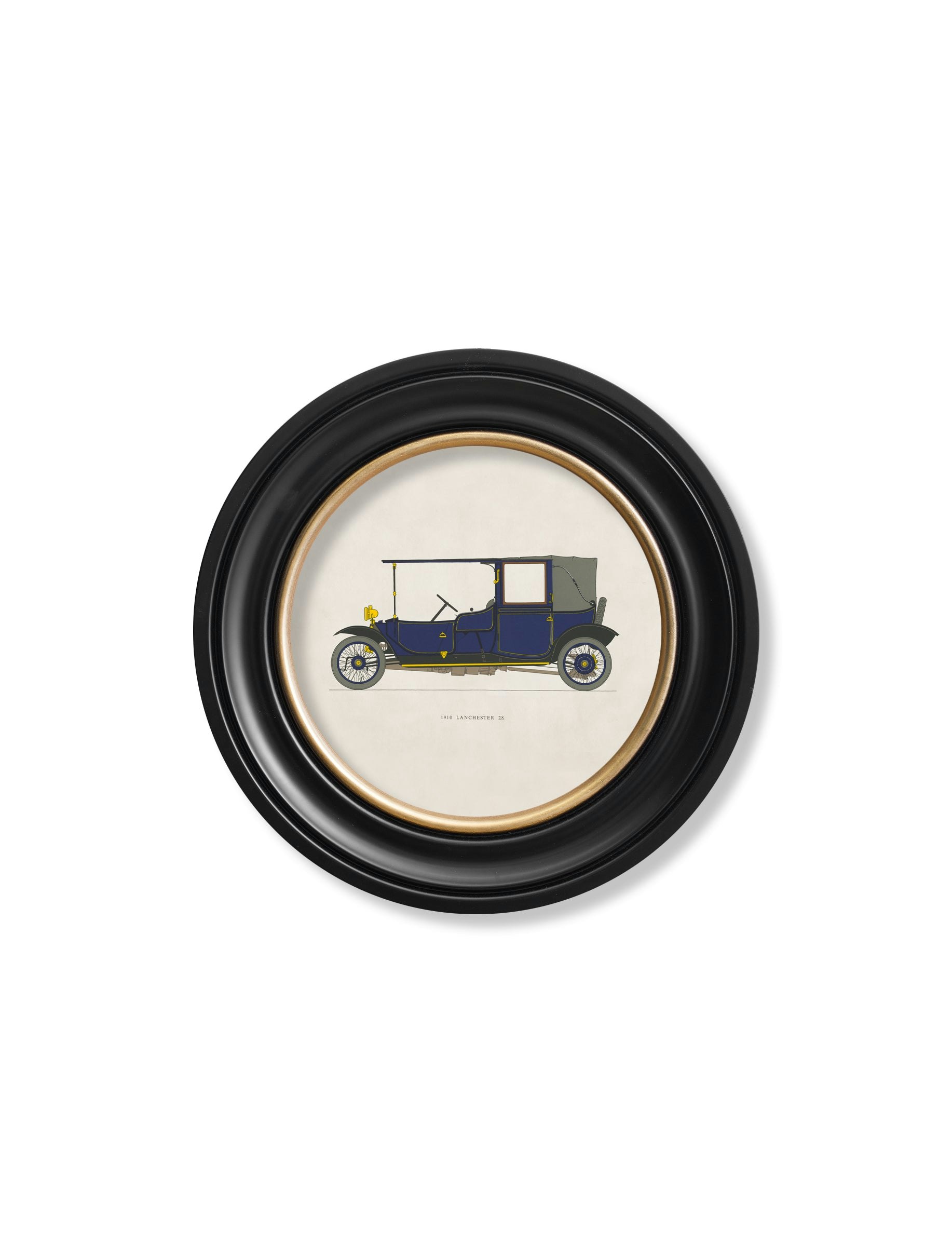 Rackhams 1910 Lanchester 28 In Round Frame - 44 X 44Cm - Oxford Round