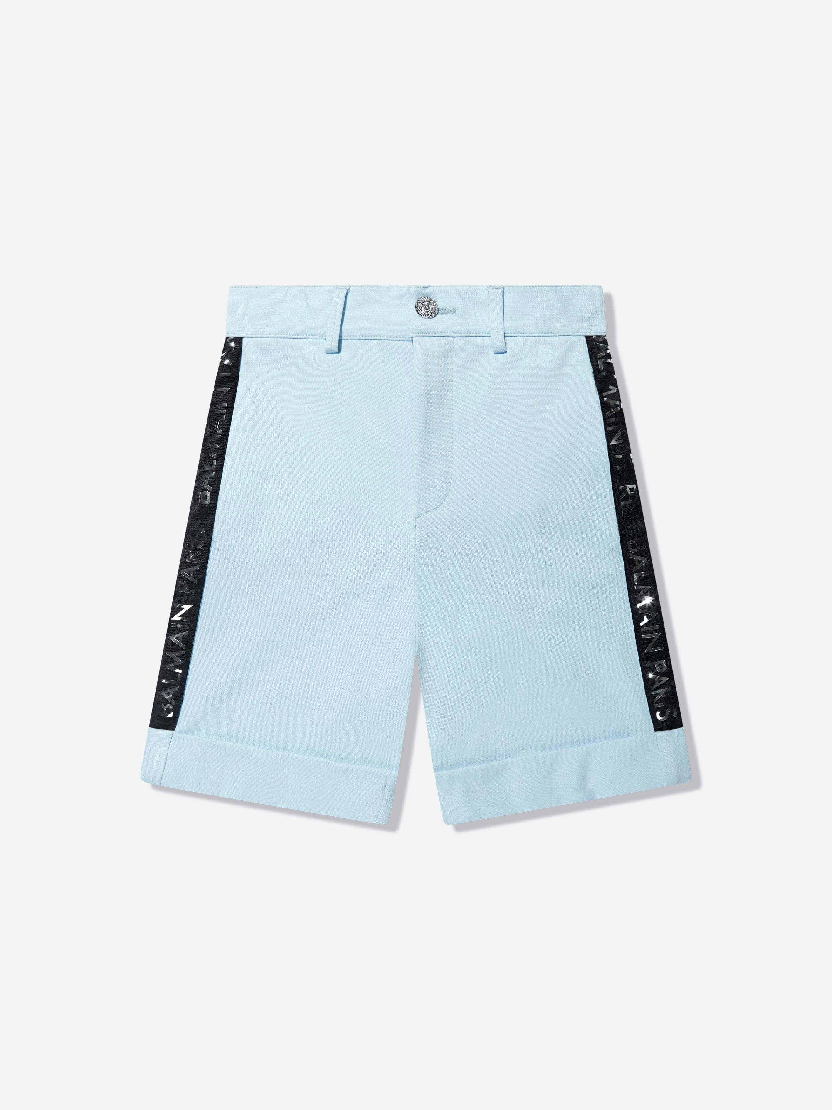 Balmain Boys Blue Suit Shorts In - 4 Yrs