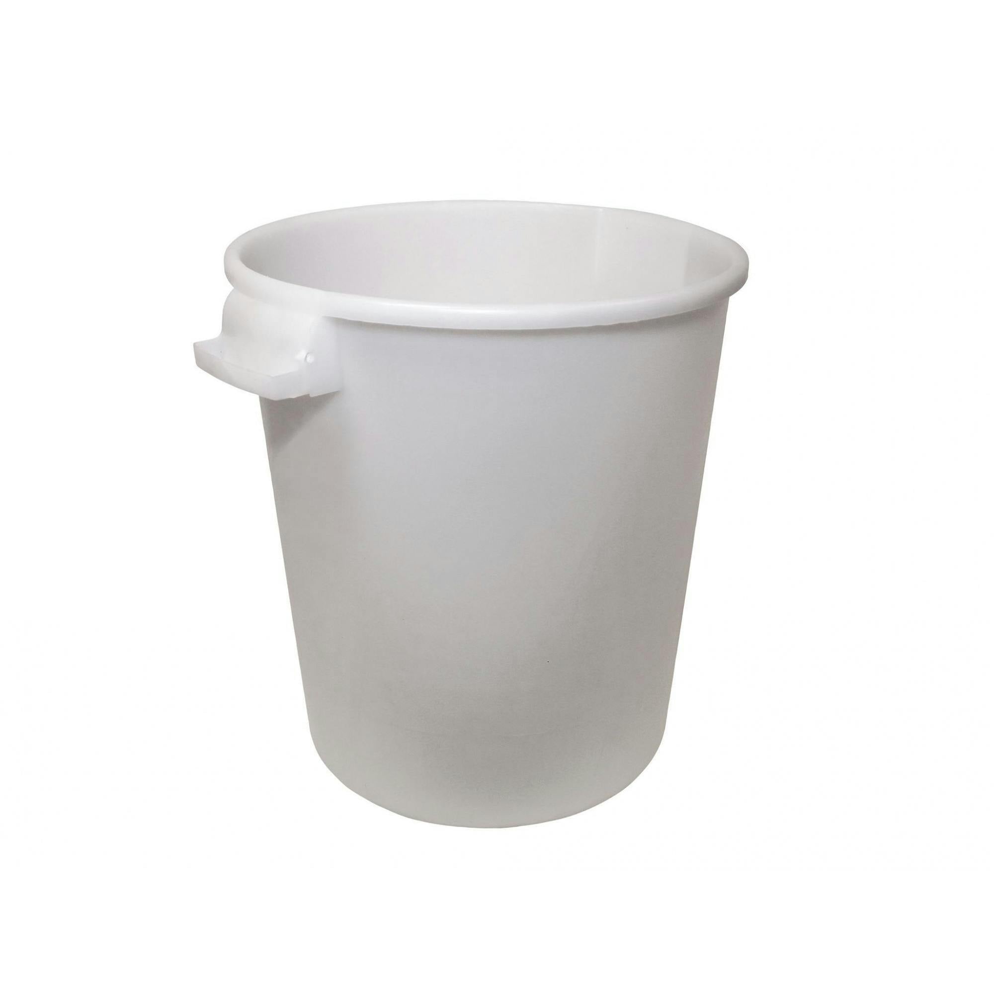 Faithfull White Builder's Bucket 50 Litre (10 Gallon) - One Size