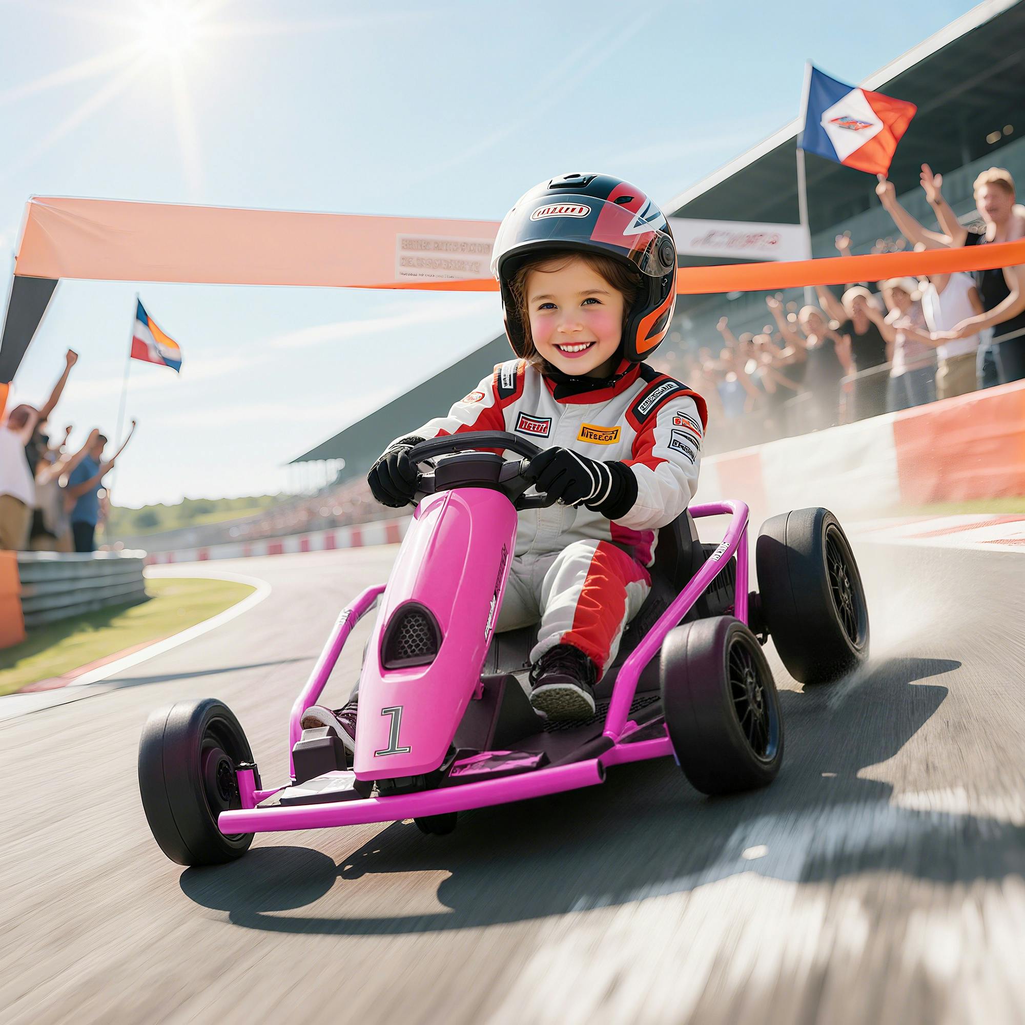 B&Q - 24V Electric Go Kart For Kids With MusicHorn HonkingSlow Start - Image 3