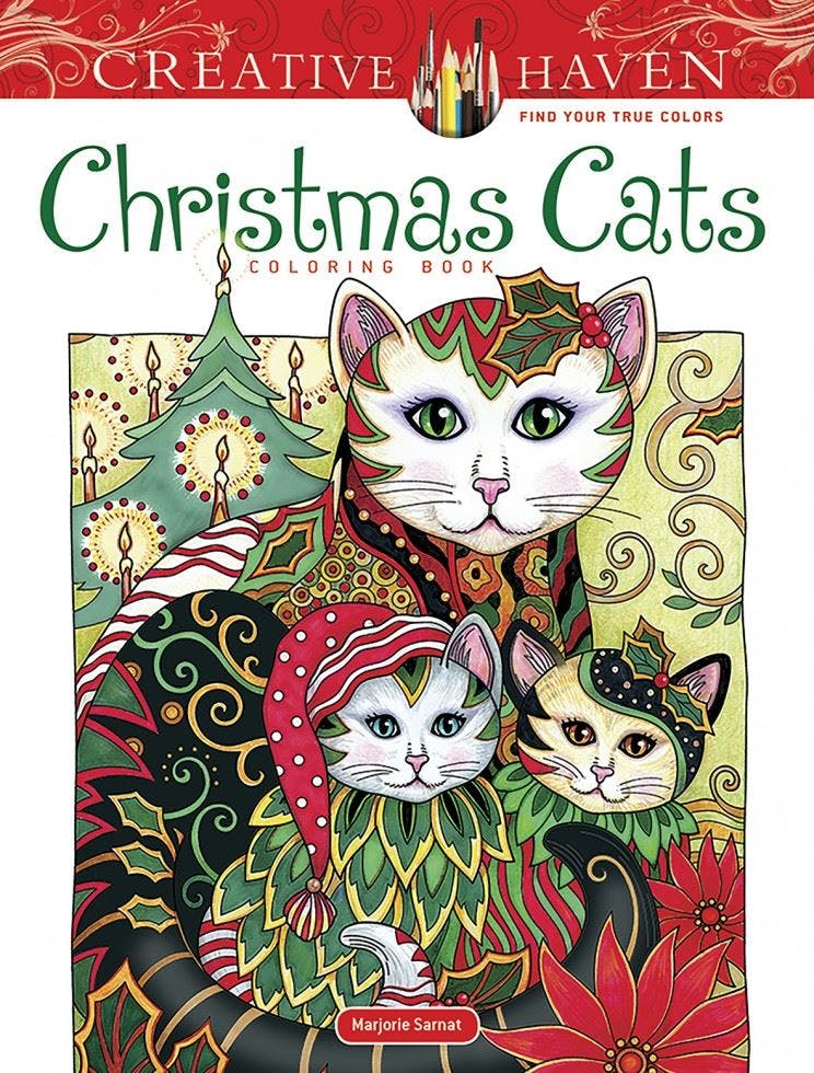 Creative Haven Christmas Cats Coloring Book (Cr. Sarnat** - Image 8