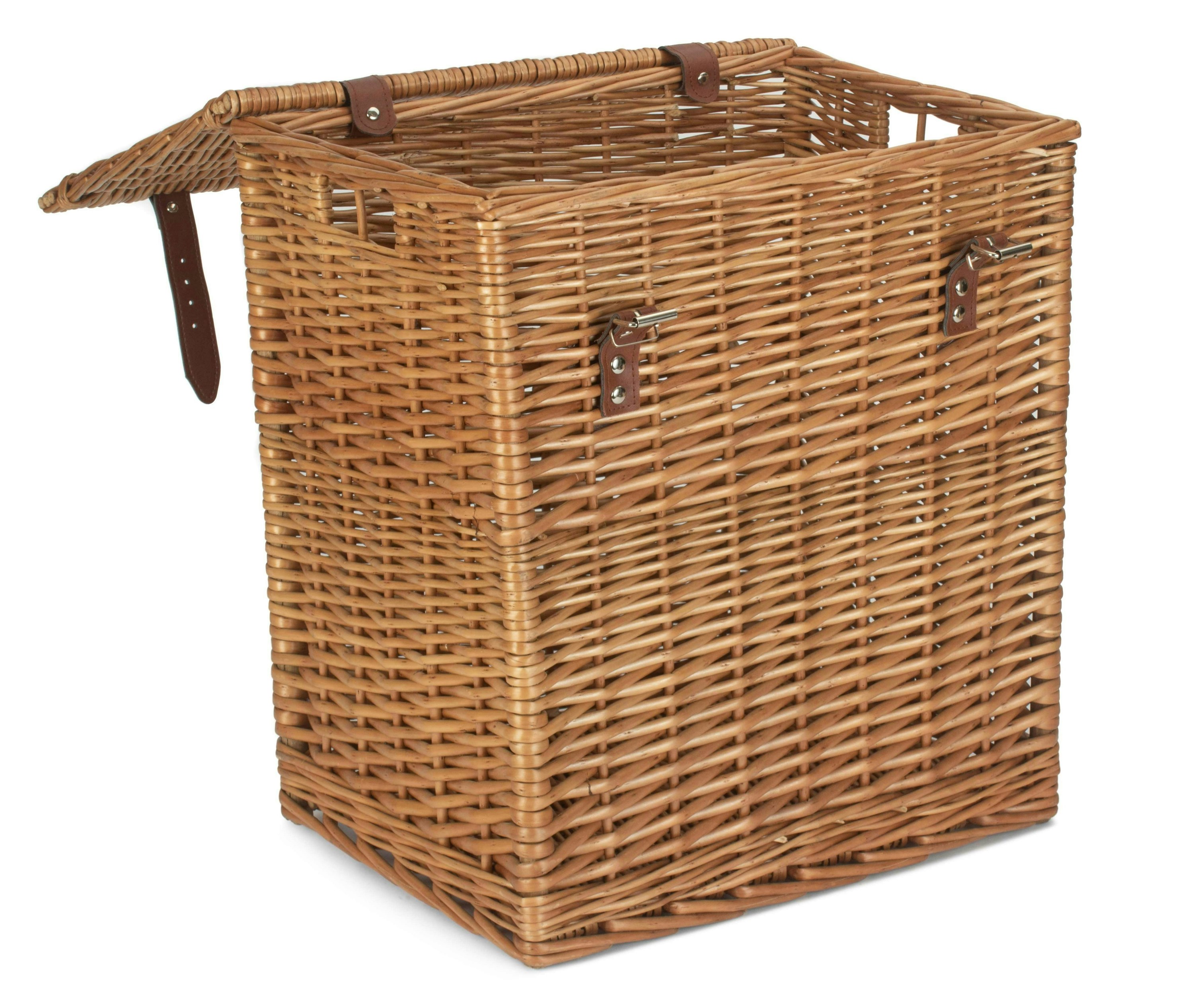 Red Hamper Double Steamed Vintner Storage Wicker Basket - Small