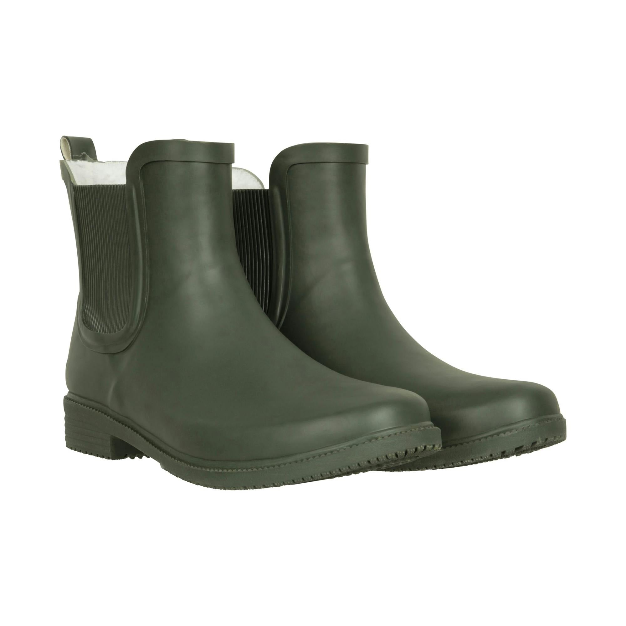 Mountain Warehouse Women's Green Winter Wellington Boots - Khaki - 7 Uk - Khaki - 60% Synthetic/10% Eva/10% Textile/10% Faux Fur/10% Rubber