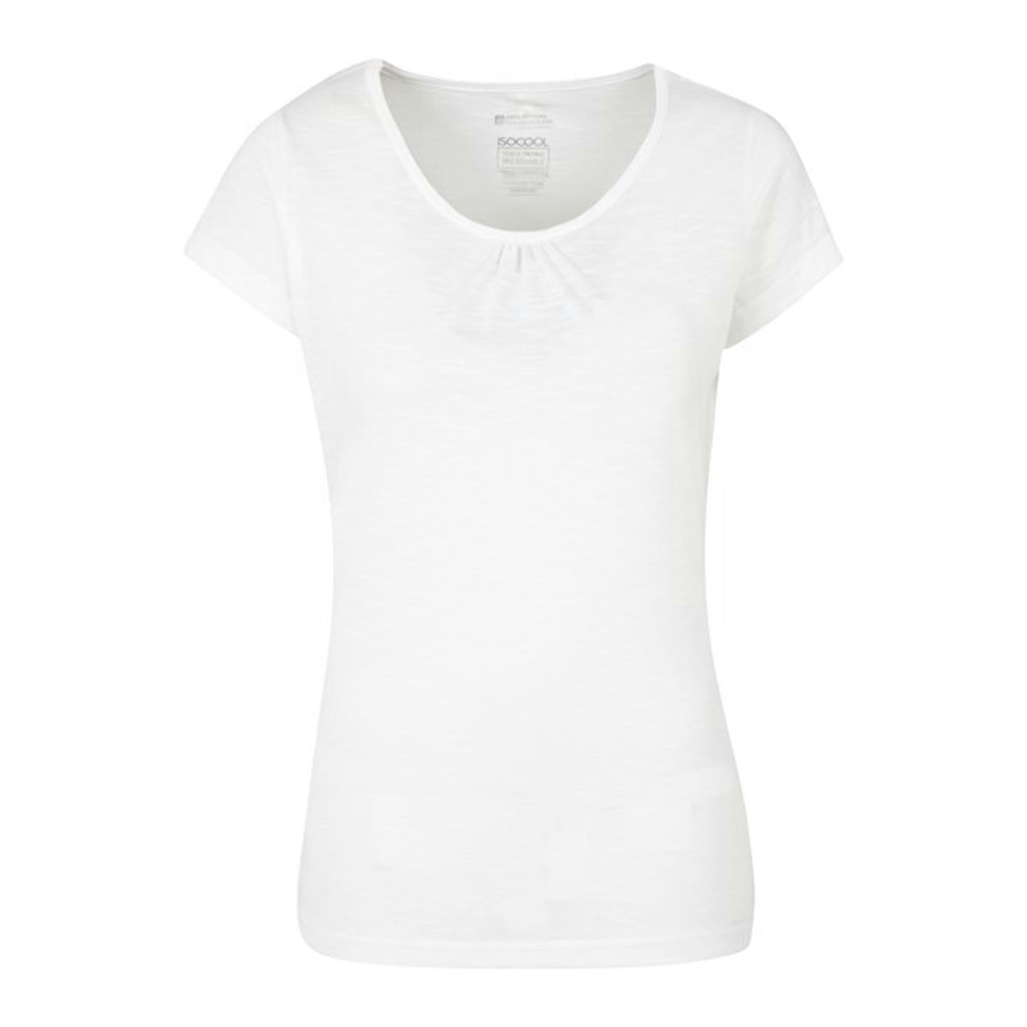 Mountain Warehouse Women's White / Agra T-Shirt - 12 Uk - 100% Polyester