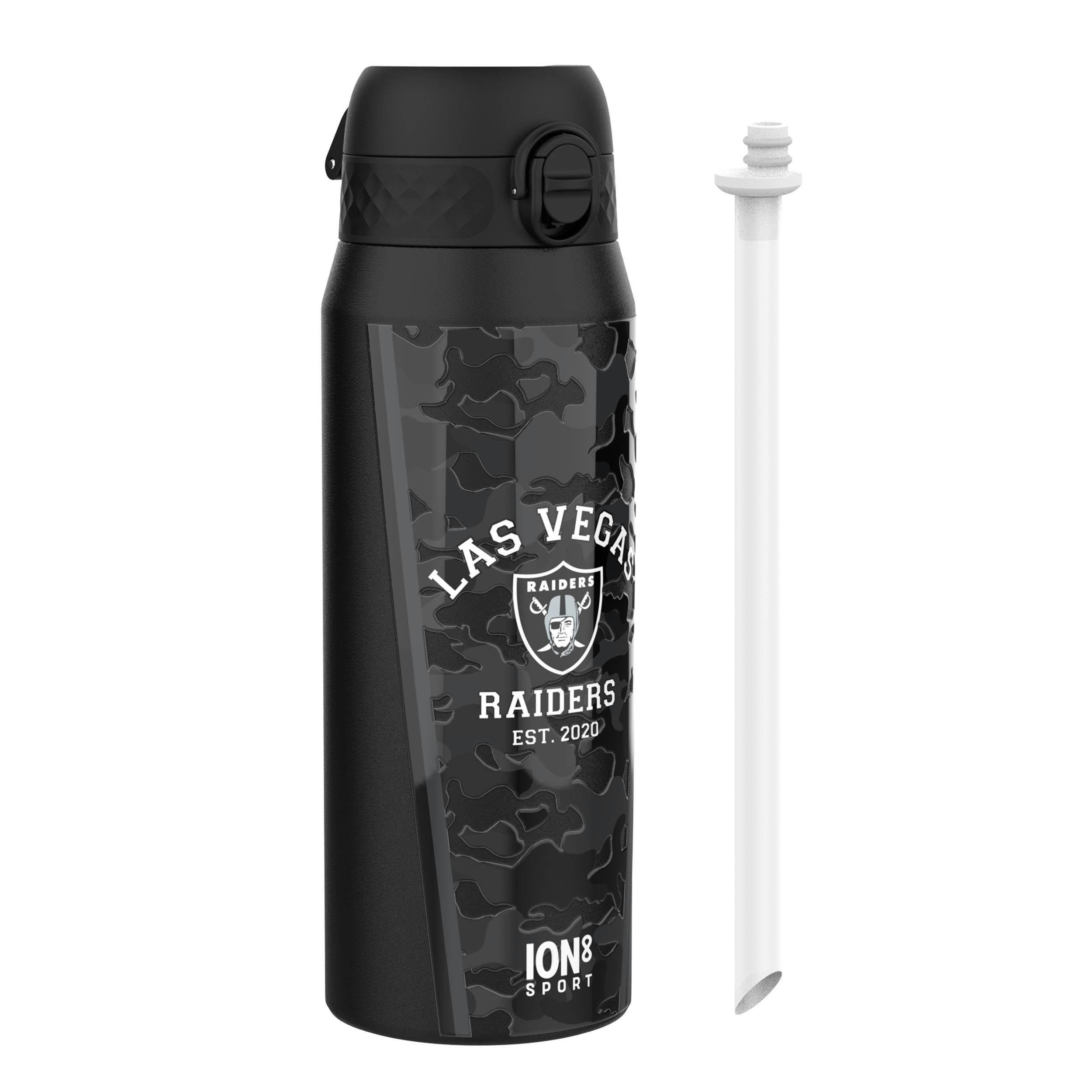 Rackhams Nfl X Ion8 Insulated Steel Water Bottle, Nfl Raiders, 750Ml (24Oz)