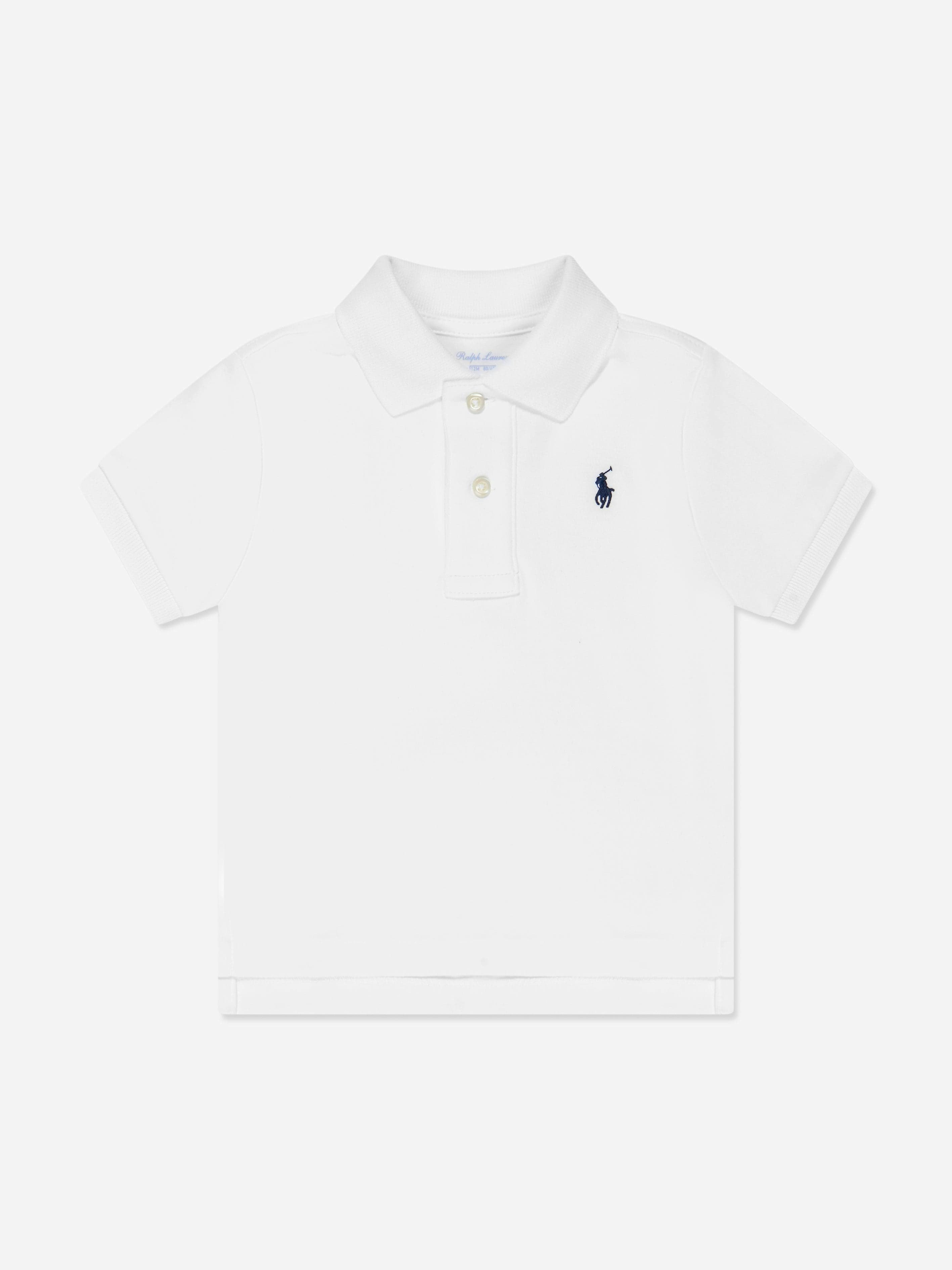 Ralph Lauren Kids Boys White Ralph Lauren Baby Logo Polo Shirt In - 18 - 24 Mths
