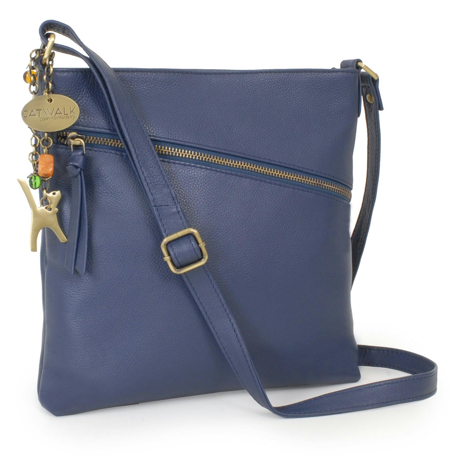 Catwalk Collection Handbags Blue Madison - Crossbody Bag
