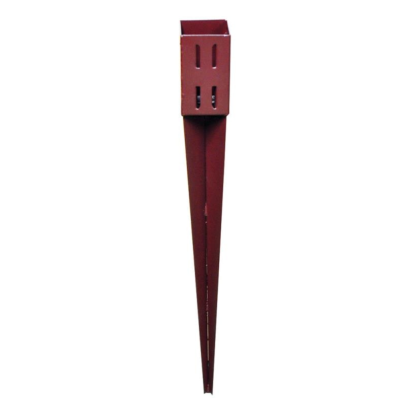 Rackhams 75Mm X 75Mm (3" X 3") Metal Garden Fence Post Holder & Spike