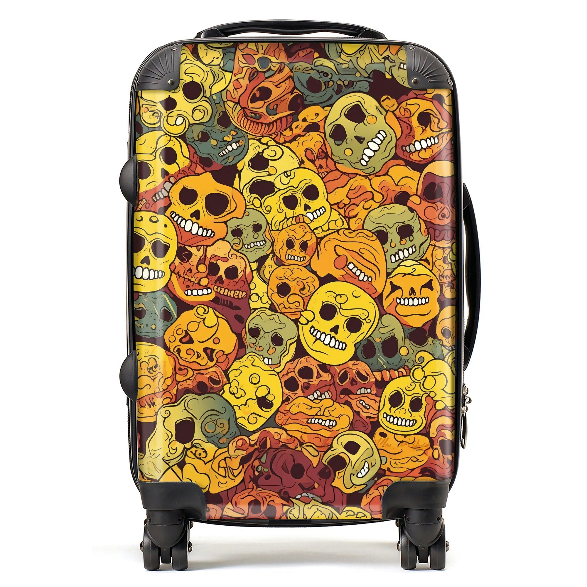 Warren Reed Autumnal Skulls Pattern Suitcase - Cabin