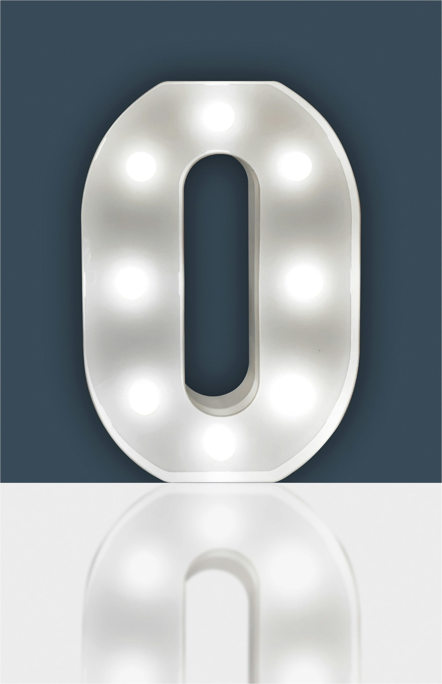 St Helens Light Battery Operated 3D Led Number 0
