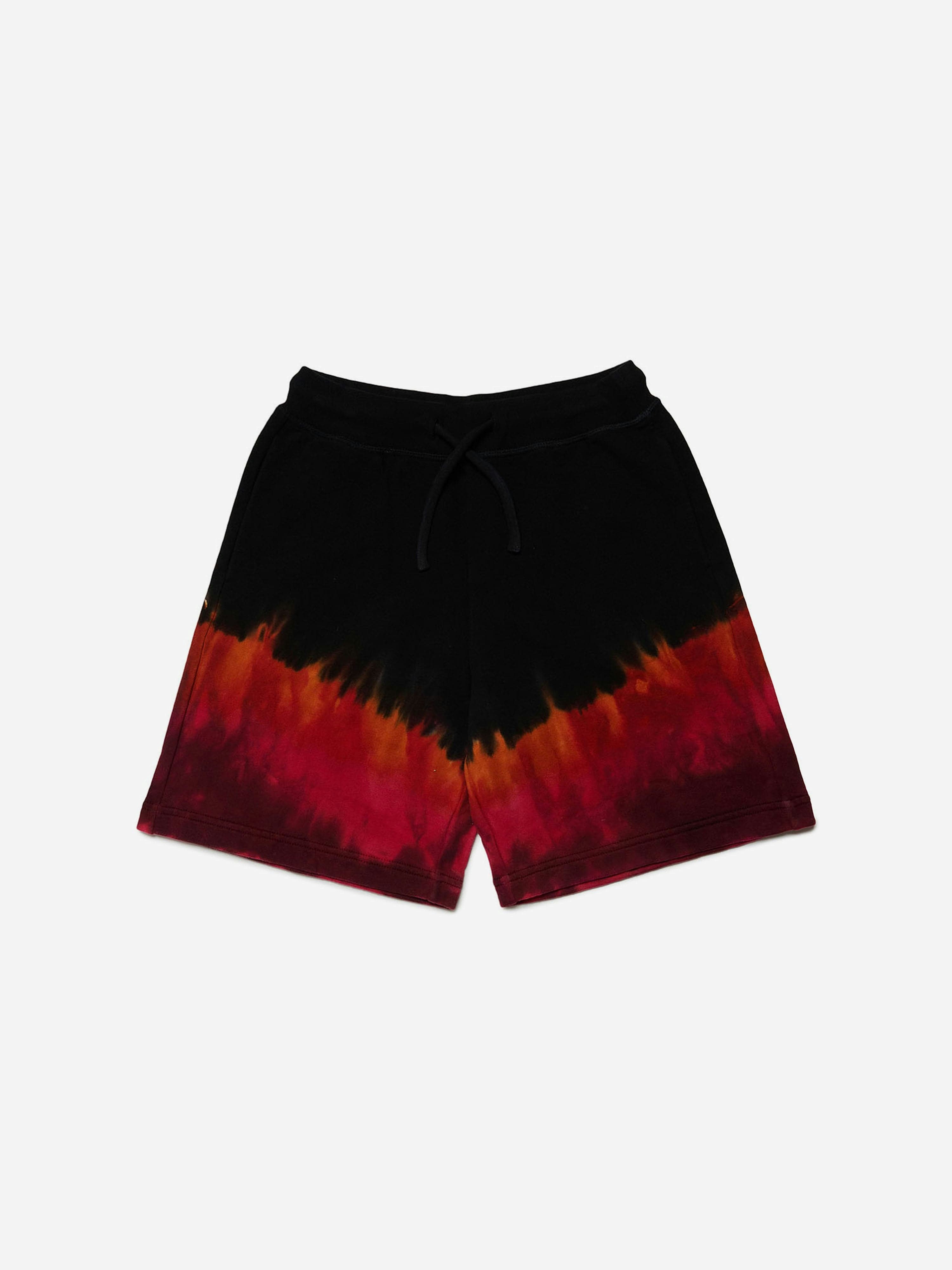 Dsquared2 Kids Boys Black Dsquared2 Tie-Dye Logo Shorts In - 14 Yrs