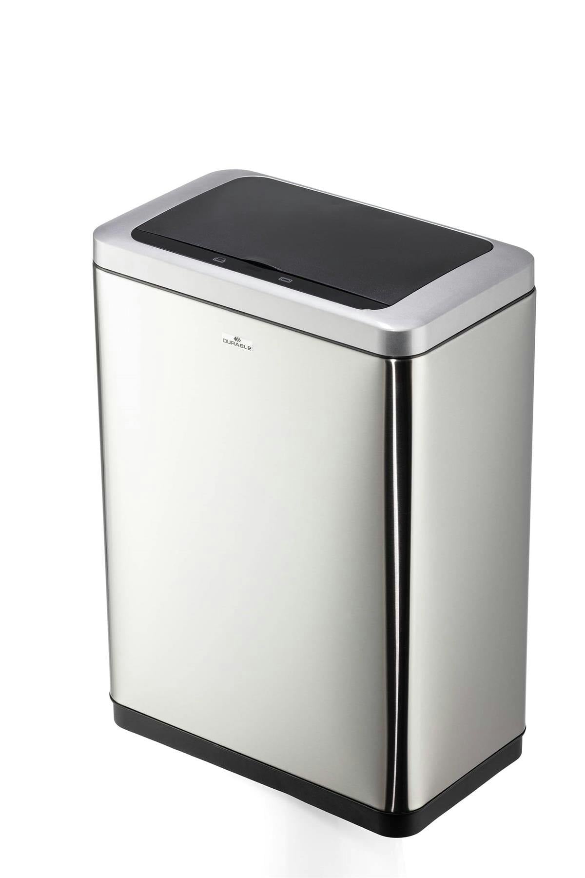 Rackhams Duo Motion Sensor Bin | Smart Automatic Steel Kitchen Waste Bin | 2X20l