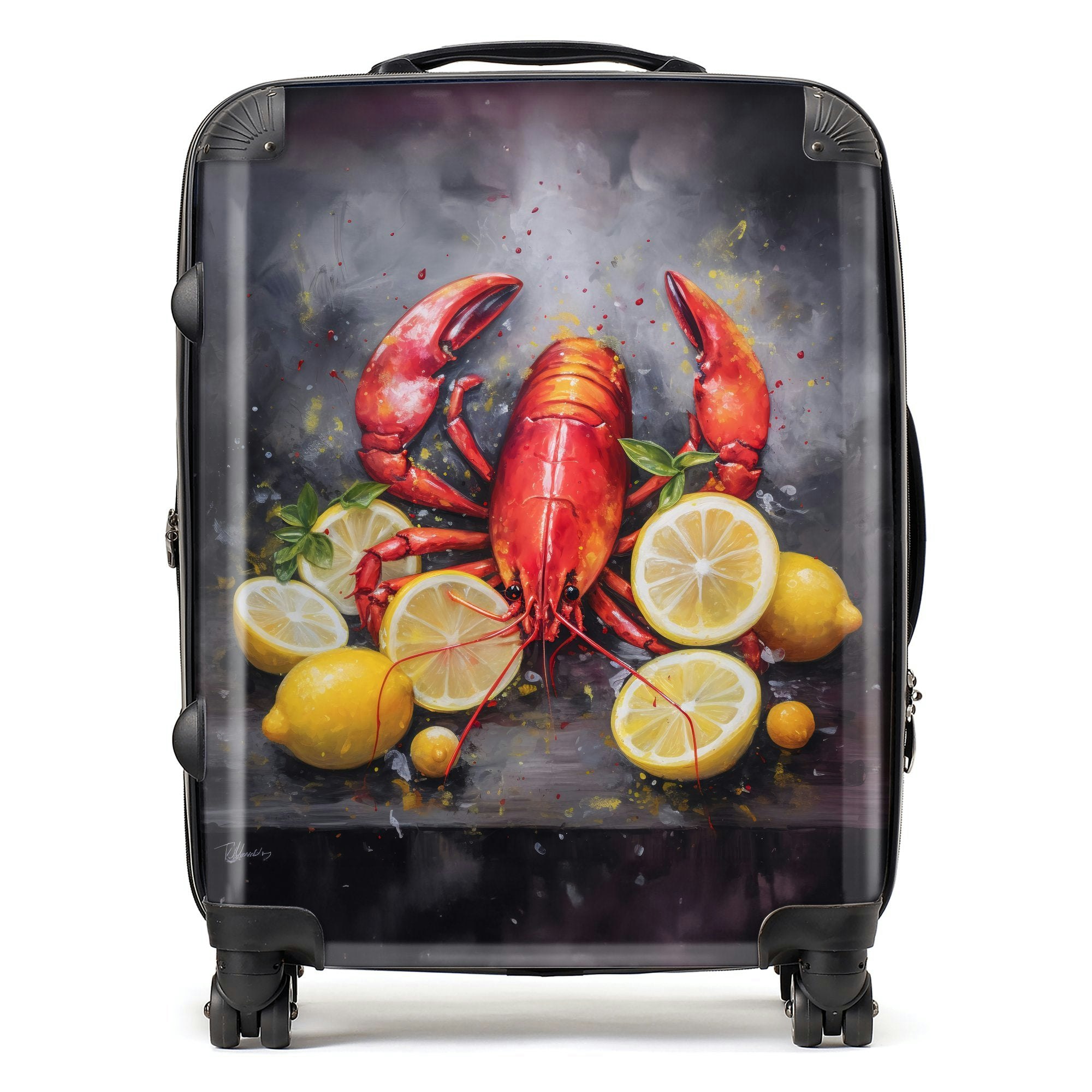 Warren Reed Lobster And Lemons Suitcase - Large