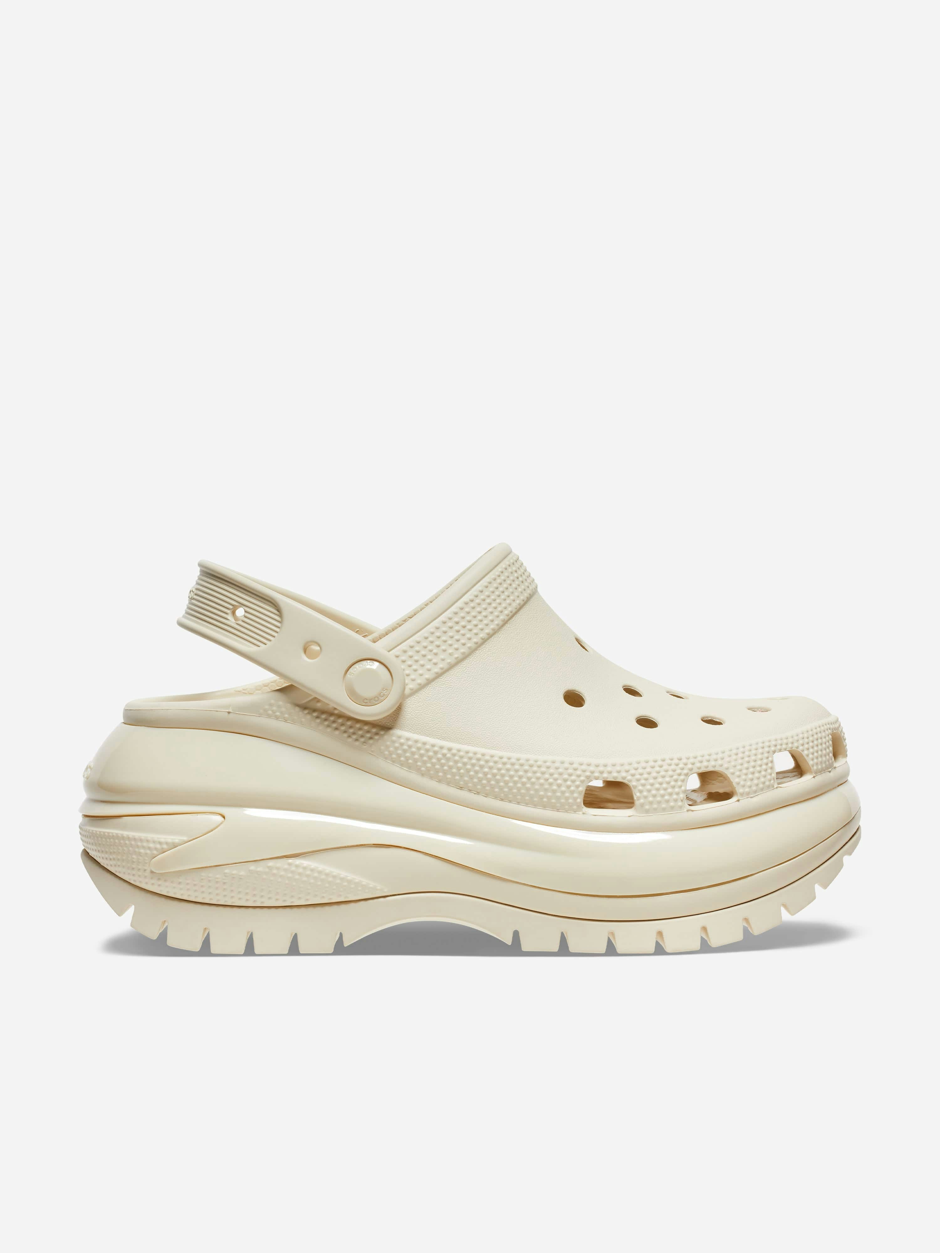 Crocs Ivory Kids Mega Crush Clog In - Eu 41 - 42 Uk 8 Us 10