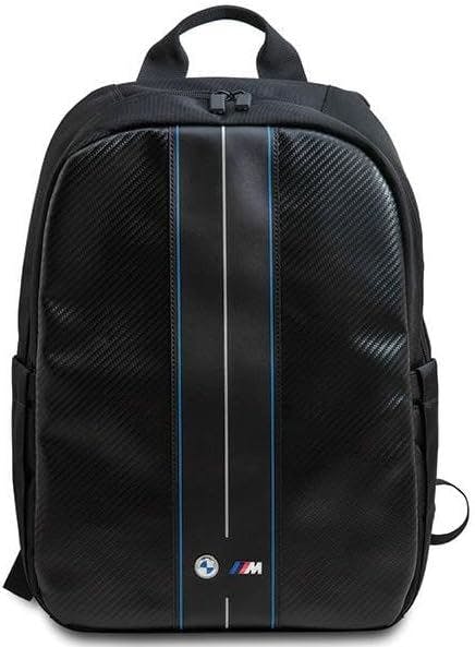Bmw Blue/Black Carbon & Stripe Backpack For 16" Laptop - Bmbp15comscakl