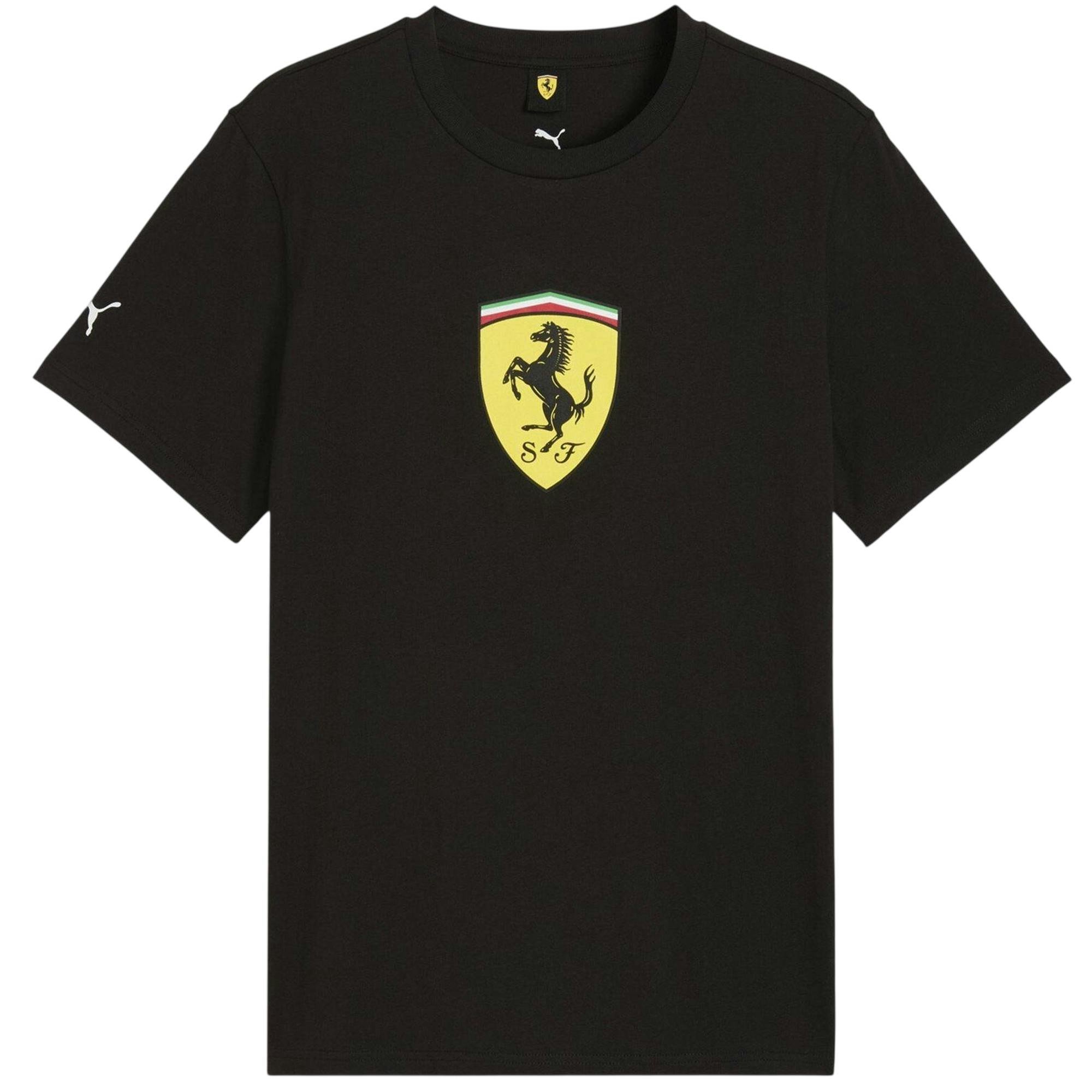 Puma Men's Black Ferrari T-Shirt - S - 100% Cotton