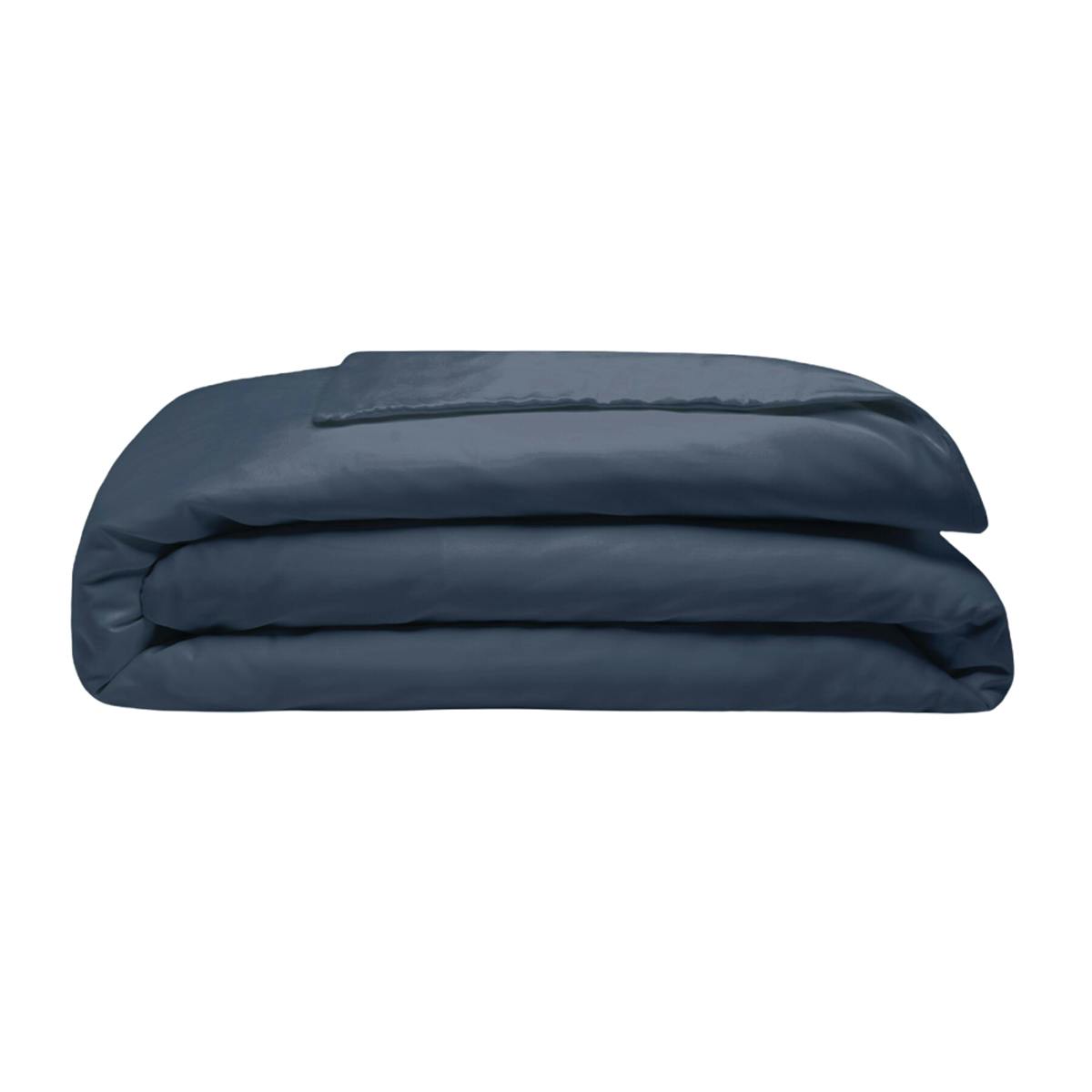 Belledorm 200 Thread Count Egyptian Blend Duvet Cover - Navy - Kingsize - Navy - 100% Cotton