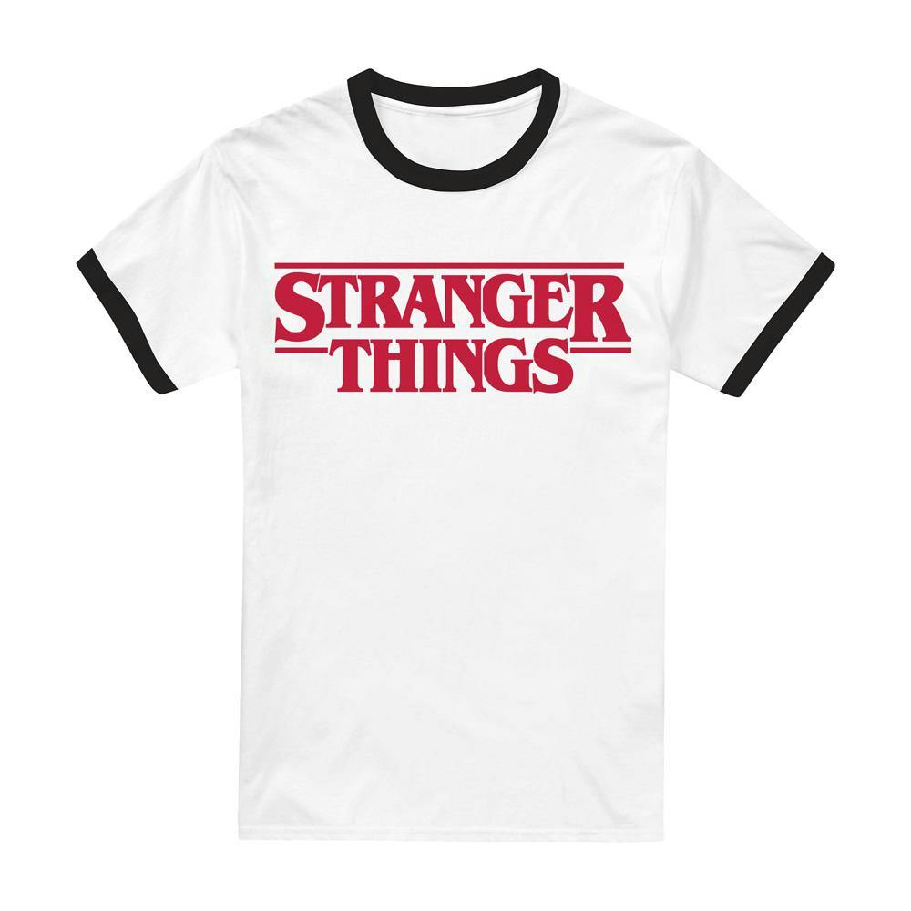 Stranger Things Unisex Black Adult Logo T-Shirt - Xxl