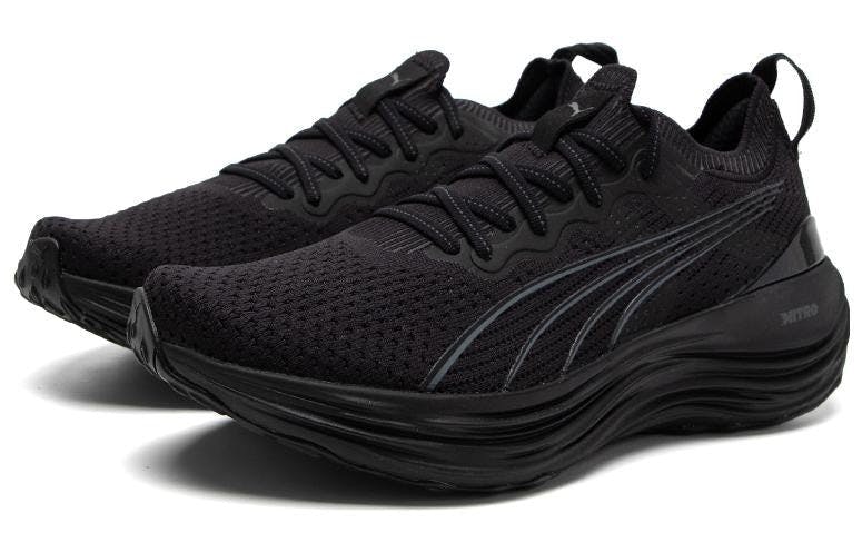 Puma Men's Black Foreverrun Knit Nitro Running Trainers Shoes 379139 - Uk 7.5