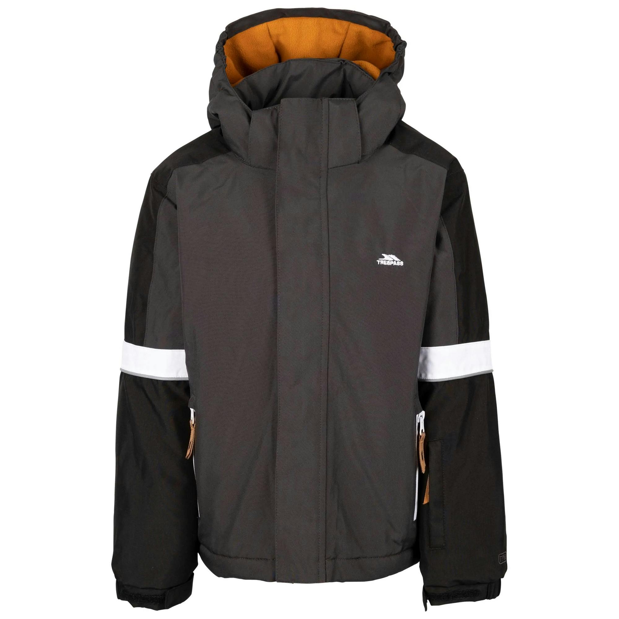 Trespass Boys Dark/Grey Kingsley Ski Jacket - 5-6 Years - 100% Polyester