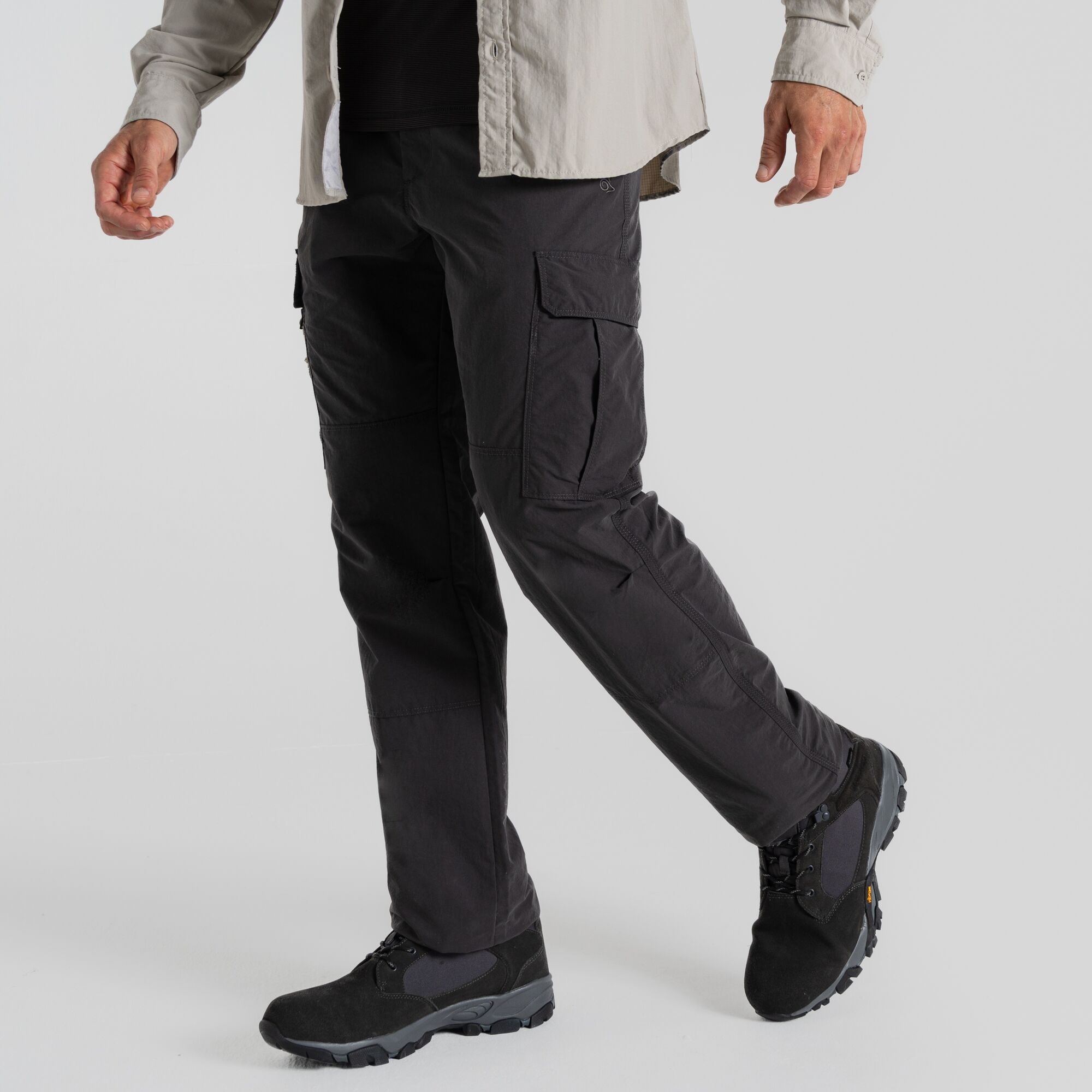 Craghoppers Men's Black Iii Nosilife Cargo Trousers - Pepper - Pepper - 42R