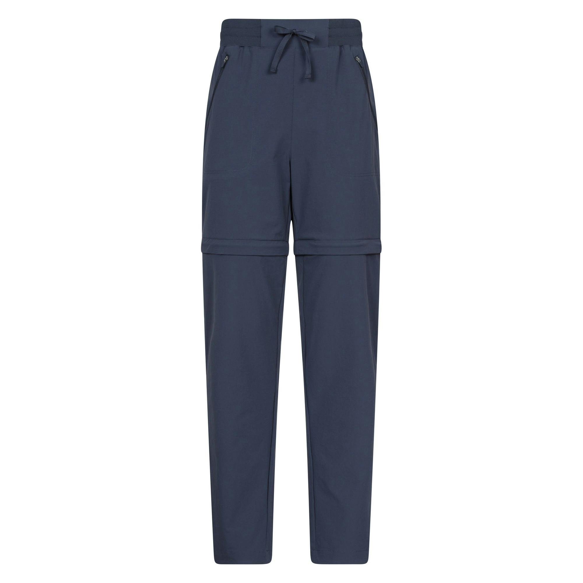 Mountain Warehouse Women's Explorer Zip-Off Trousers - Navy - 18 Uk - Navy - 88% Polyamide/12% Elastane