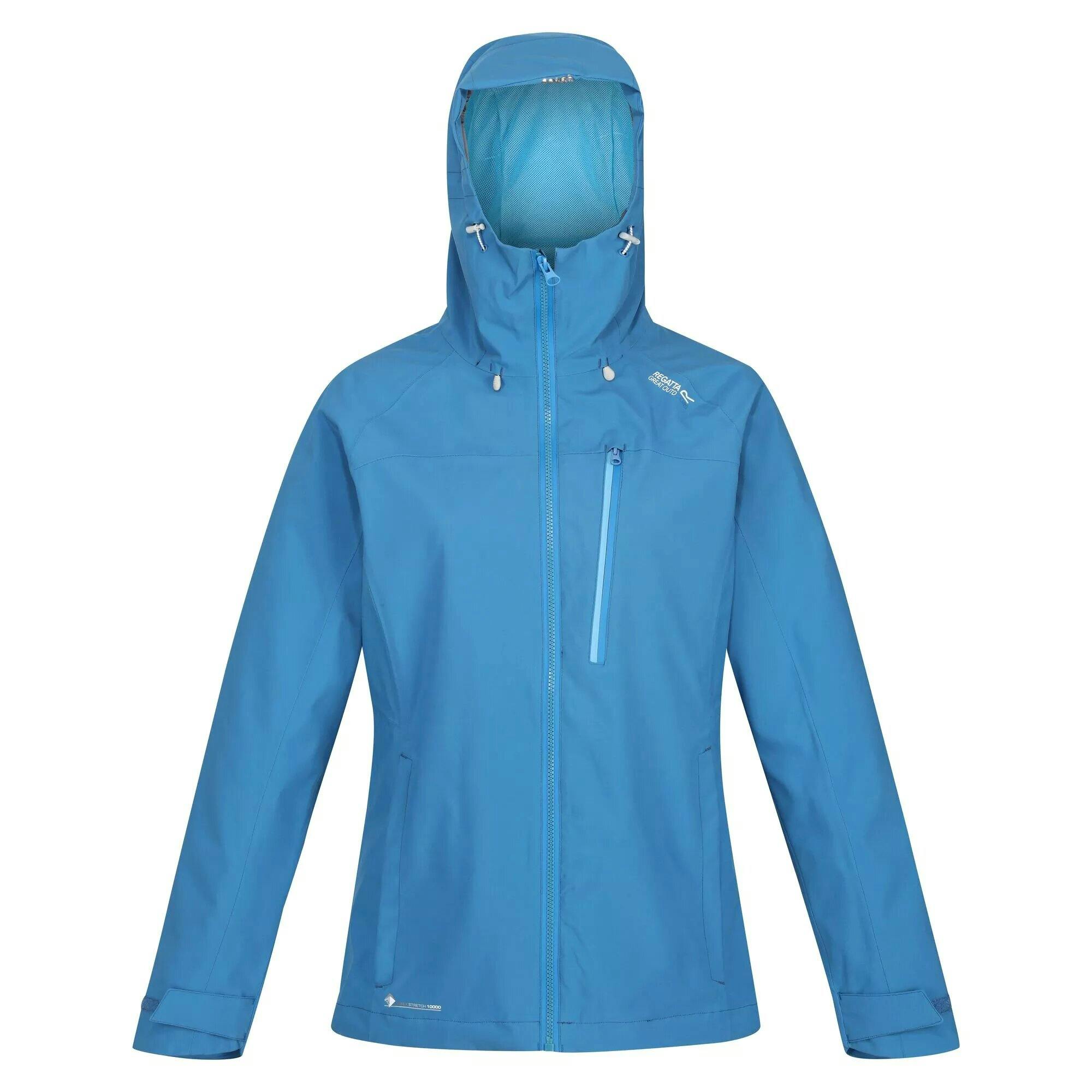 Regatta Women's Blue Britedale Waterproof Jacket - Vallarta - 14 Uk - Vallarta - 100% Polyester