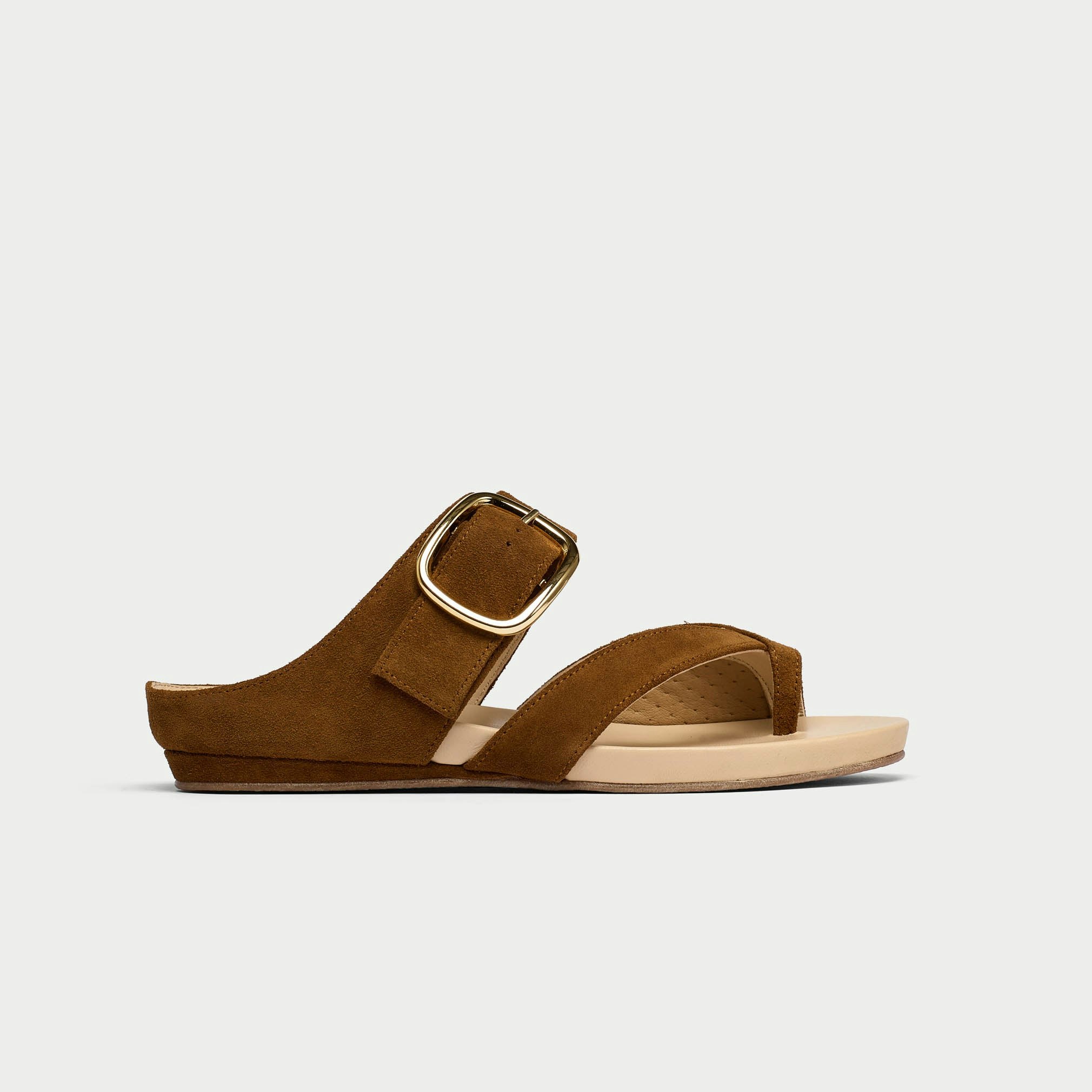 Calla Women's Light Ruby - Tan Suede Sandals - Uk 6 / Eu 39