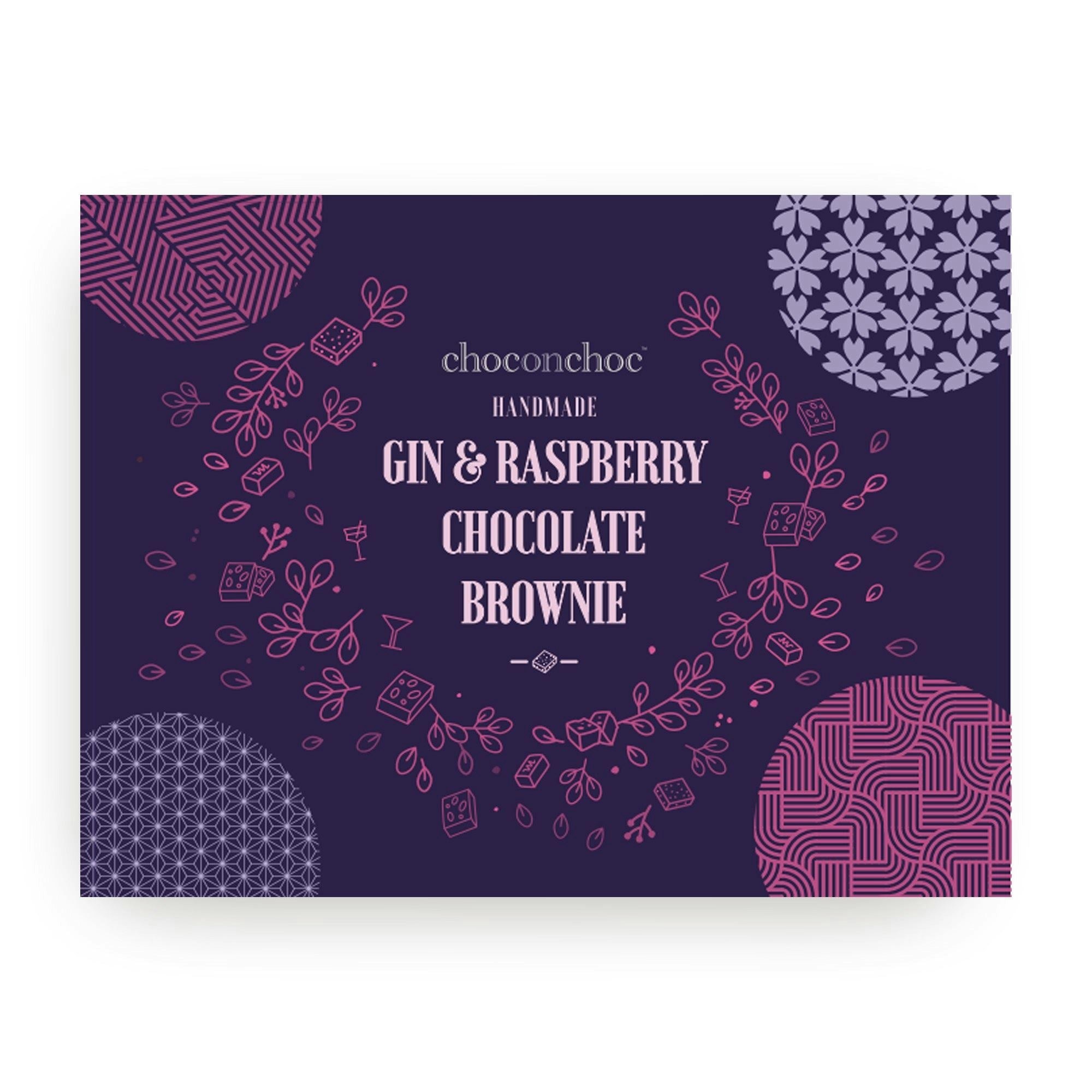 Choc On Choc Dark/Cream Gin And Raspberry Chocolate Brownie