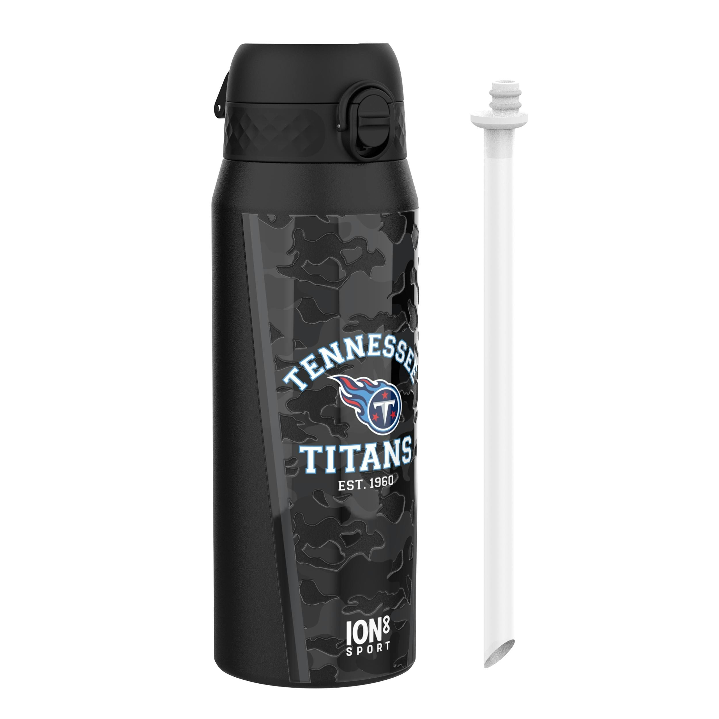 Rackhams Nfl X Ion8 Insulated Steel Water Bottle, Nfl Titans, 750Ml (24Oz)