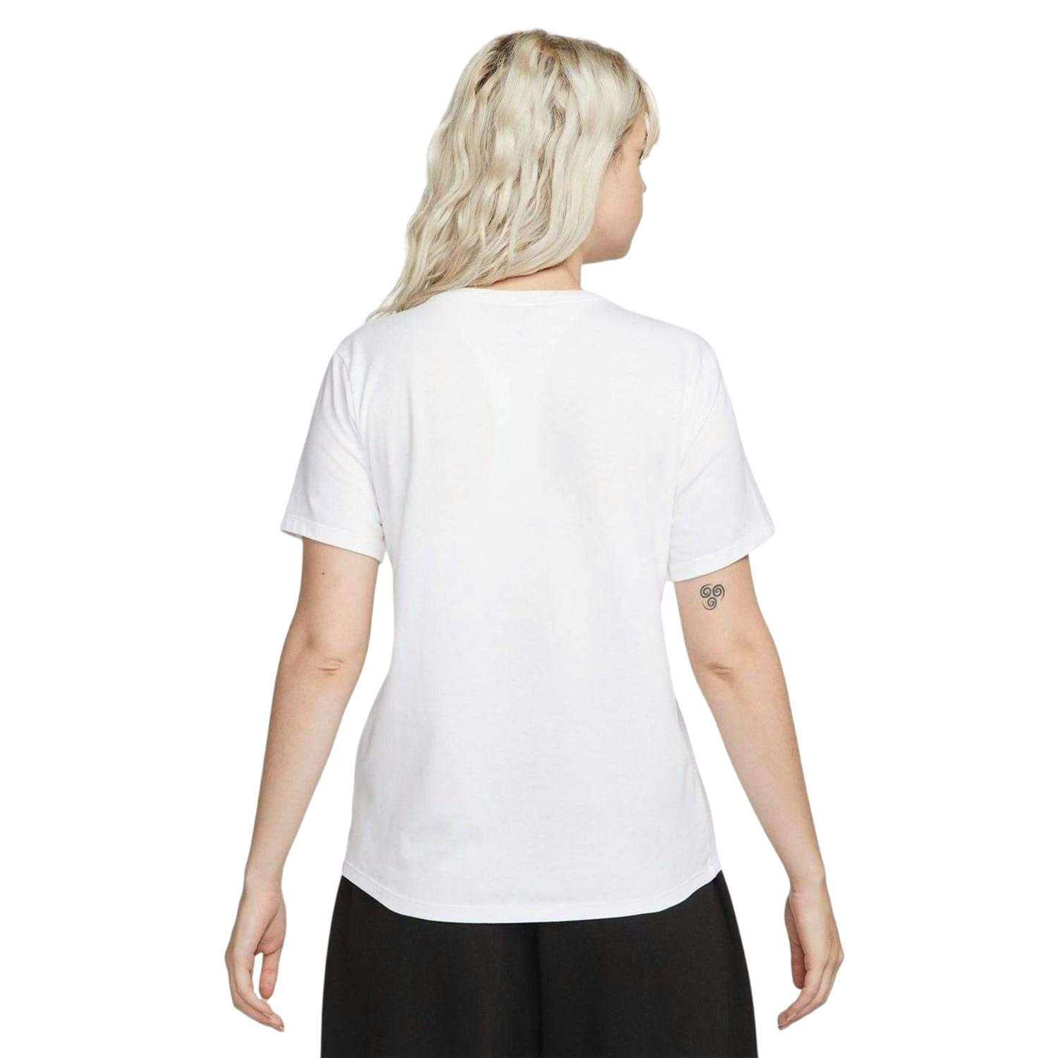 Nike Women's White Club T-Shirt - 10 Uk - 100% Polycotton