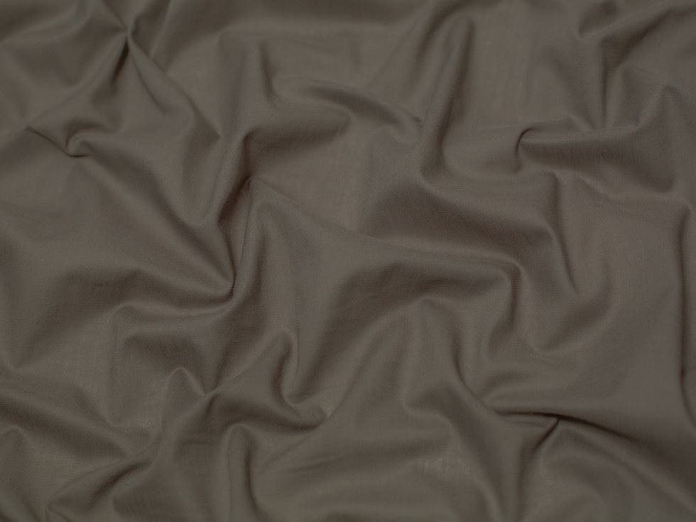 Minerva Light/Green Core Range Cotton Voile Fabric - Plain Design Dressmaking Fabric, 140 Cm / 56" Wide - Per Metre - Taupe
