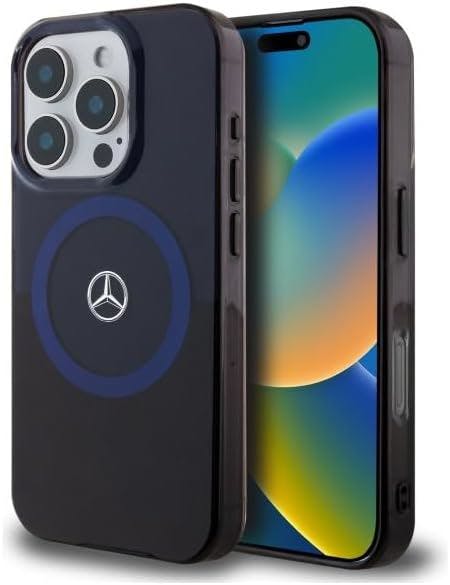 Mercedes Blue Mb Double Layer Bicolor Case With Magsafe For Iphone 16 Pro Max 6.9" - Mehmp16x23hbikv
