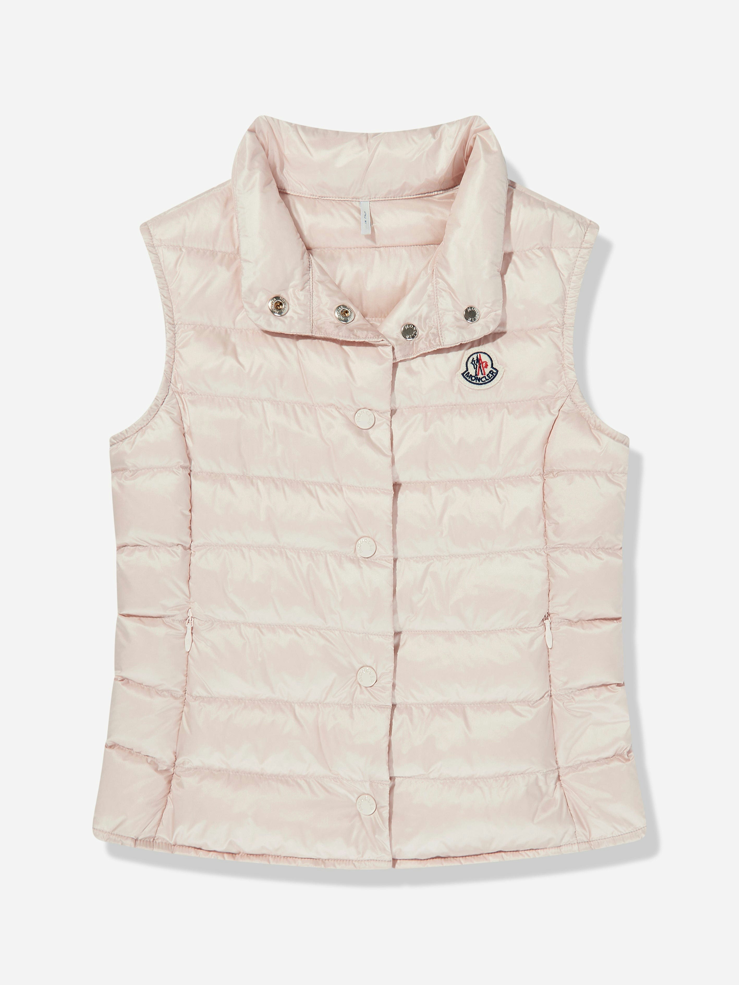 Moncler Enfant Girls Pink Down Padded Liane Gilet In - 8 Yrs