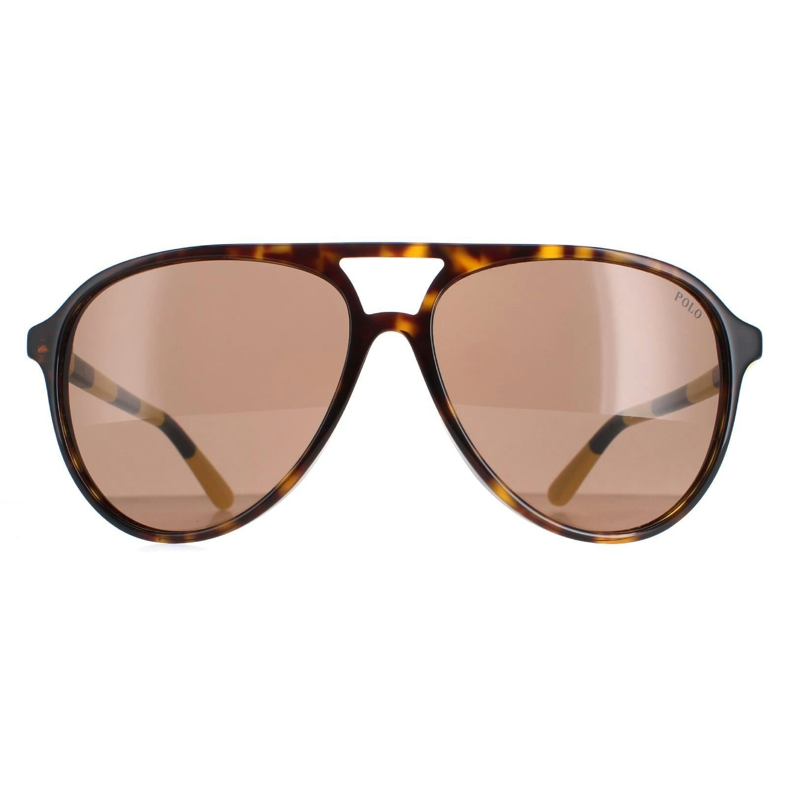 Ralph Lauren Polo Sunglasses Ph4173 500373 Shiny Dark Havana Brown - Image 6