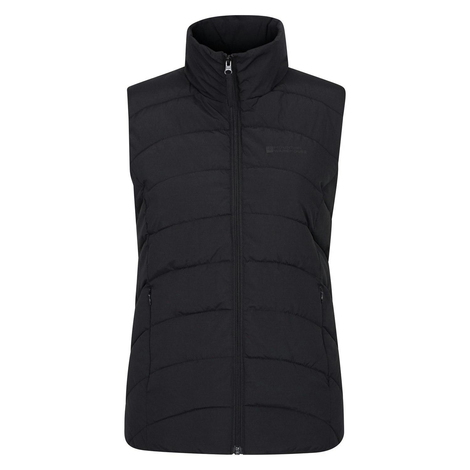Mountain Warehouse Women's Black Opal Padded Gilet - Size 8 Uk