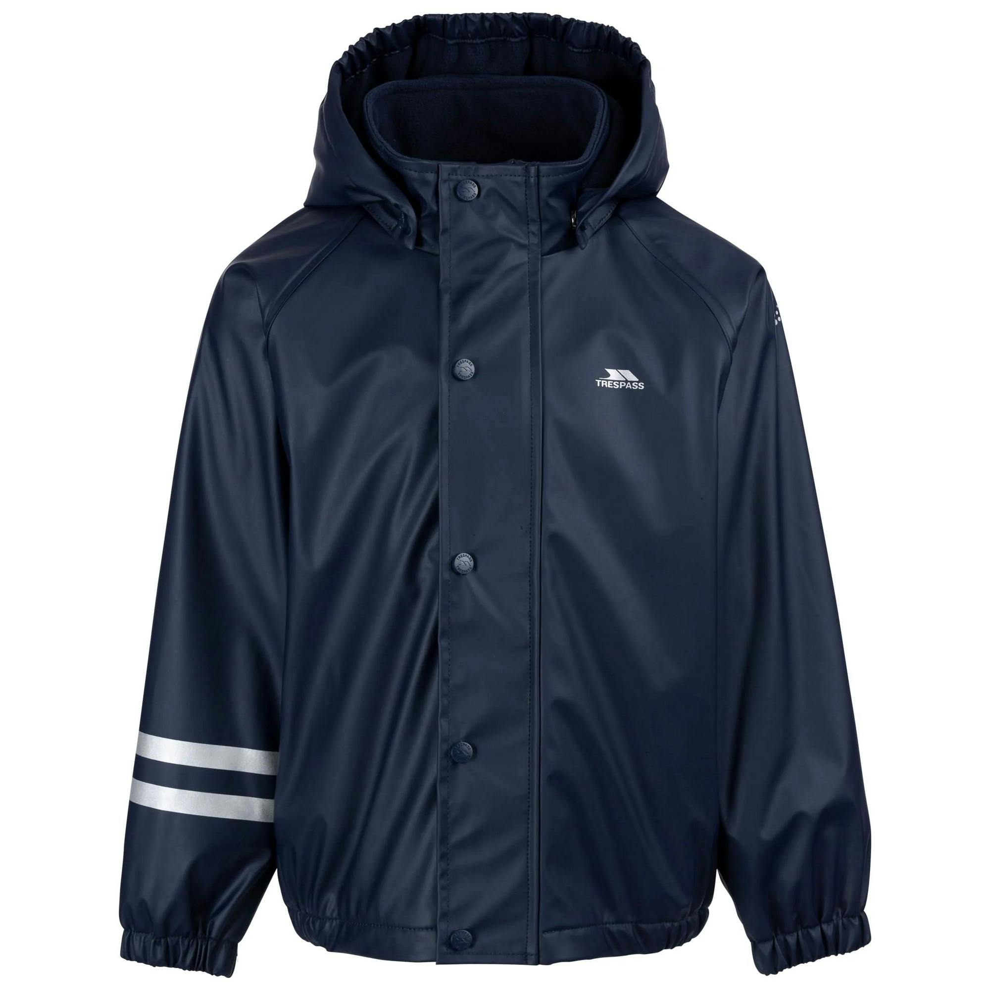 Trespass Childrens/Kids Daire Tp50 Waterproof Jacket - Navy - 2-3 Years - Navy - 100% Polyester Pu Coating