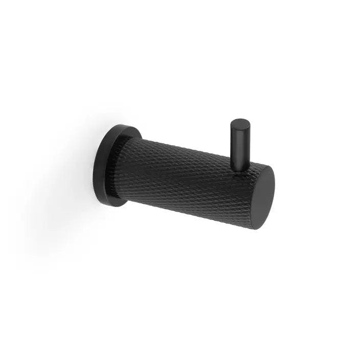 Rackhams Black Alexander & Wilks Brunel Knurled Coat Hook - Image 2