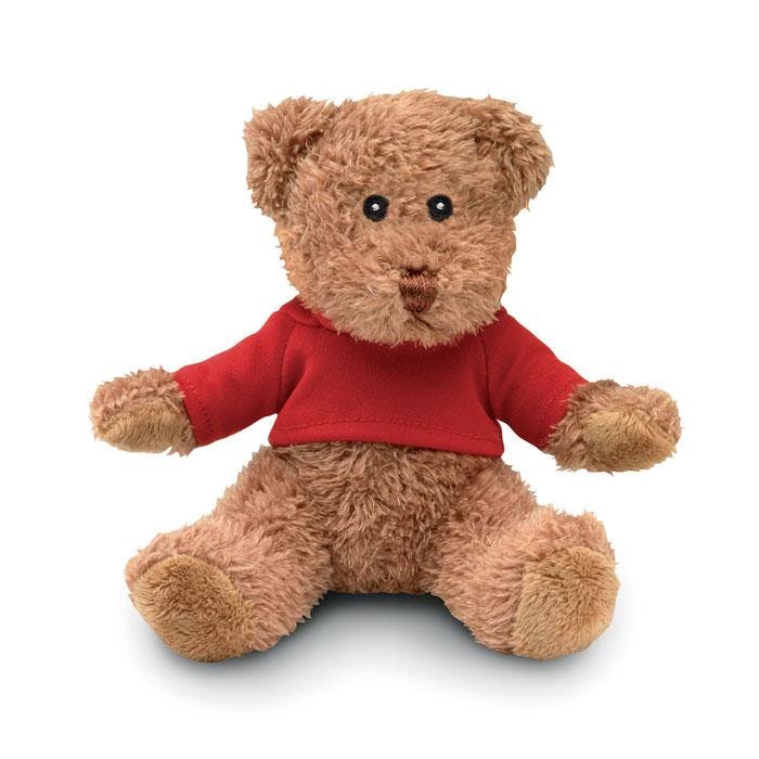 Midocean Red Johnny T-Shirt Teddy Bear - One Size
