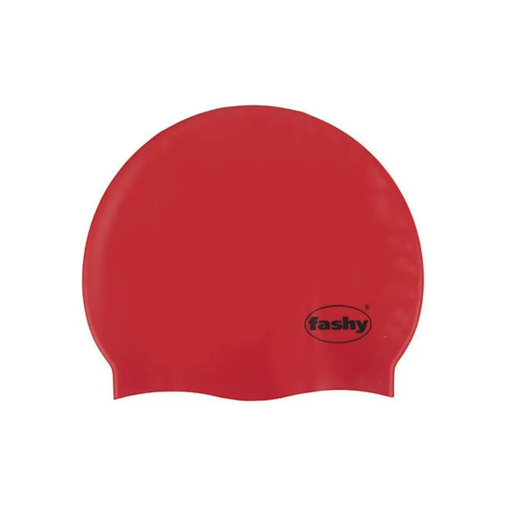 Fashy Red Silicone Adult Swim Cap