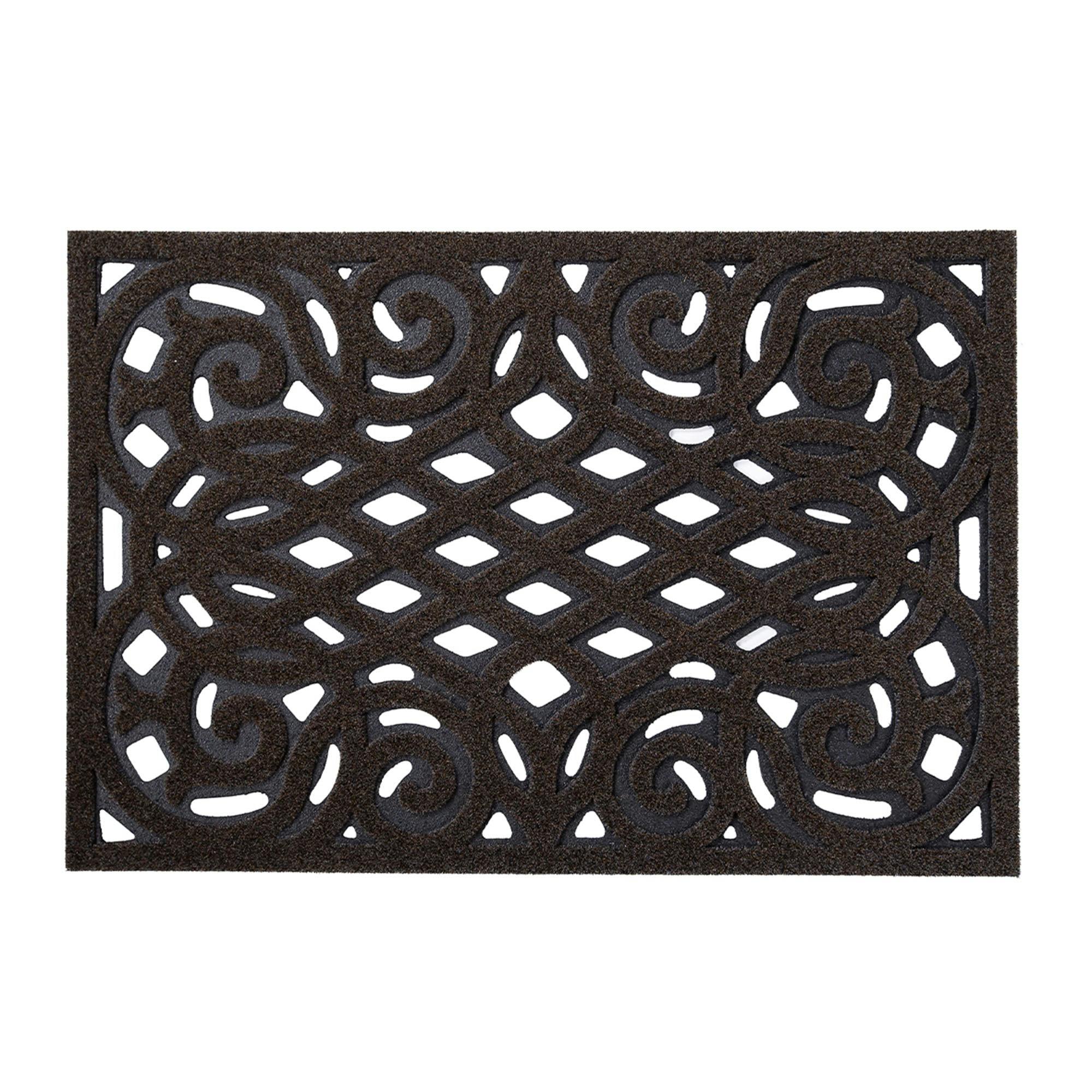 Rackhams Victorian Style Eco Outdoor Door Mat - Chocolate - 91 X 61Cm