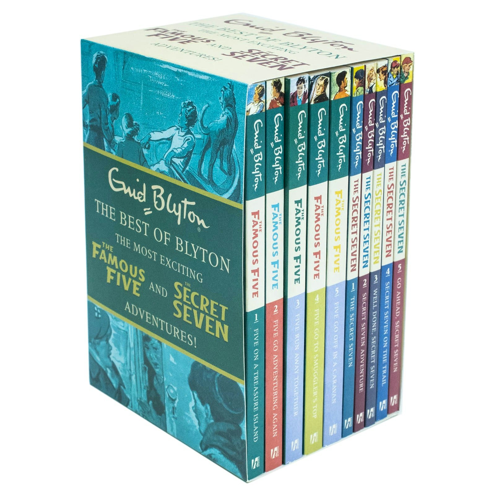 Hodder The Best Of Enid Blyton: The Famous Five & The Secret Seven Adventures 10 Book Set