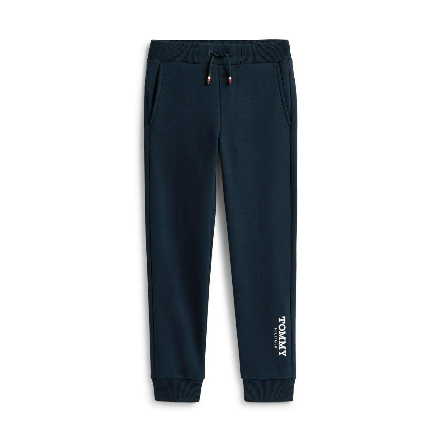 Tommy Hilfiger Kids Slim Joggers - Navy - 16 Years - Navy - 80% Cotton/20% Polyester