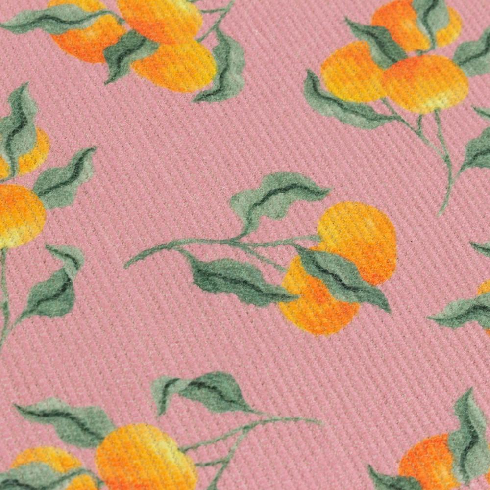 Rackhams Pink Oranges Table Runner - 220Cm X 35Cm - 100% Polyester