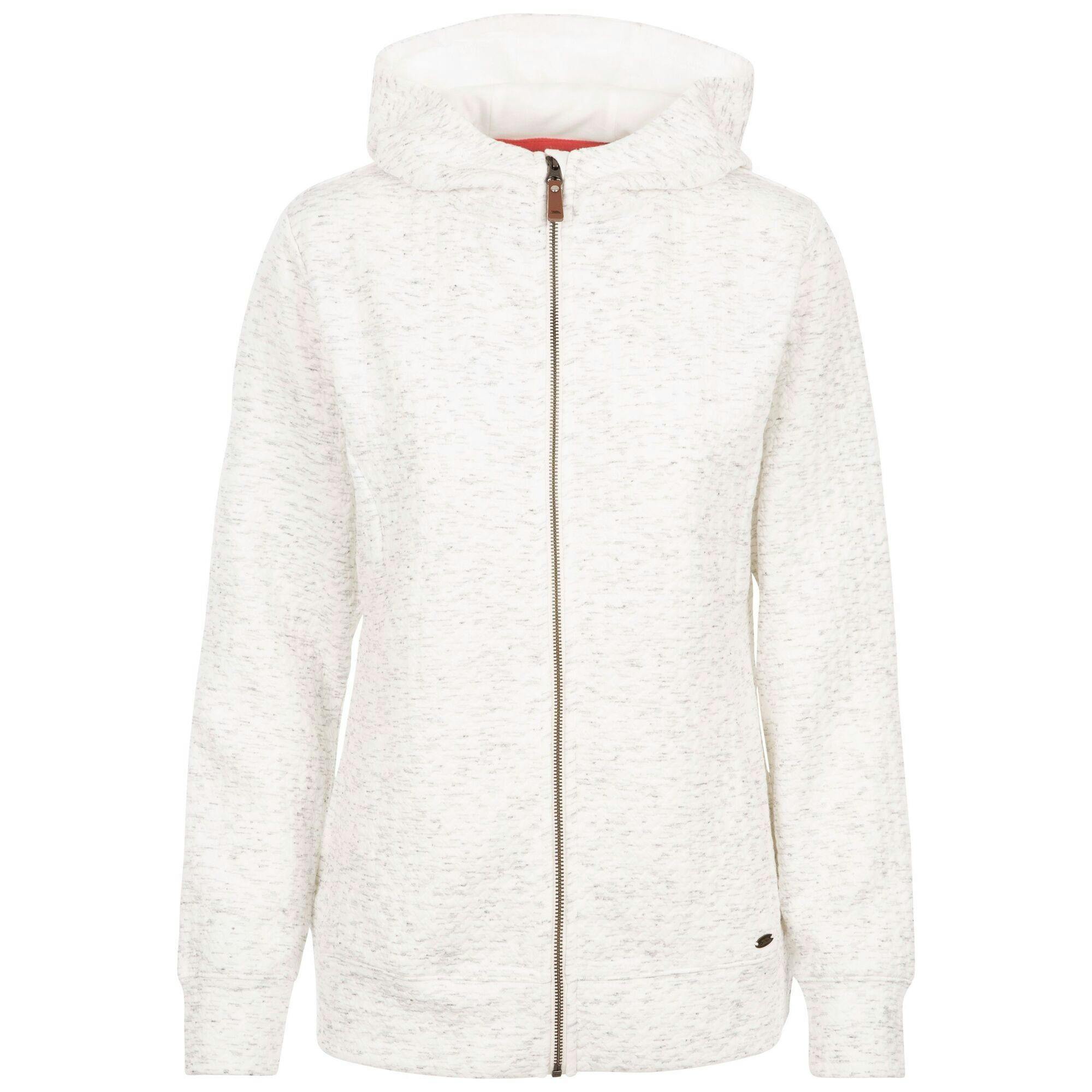 Trespass Women's White / Winnie Hoodie - Ghost Marl - Ghost Marl - S - 95% Polyester/5% Spandex