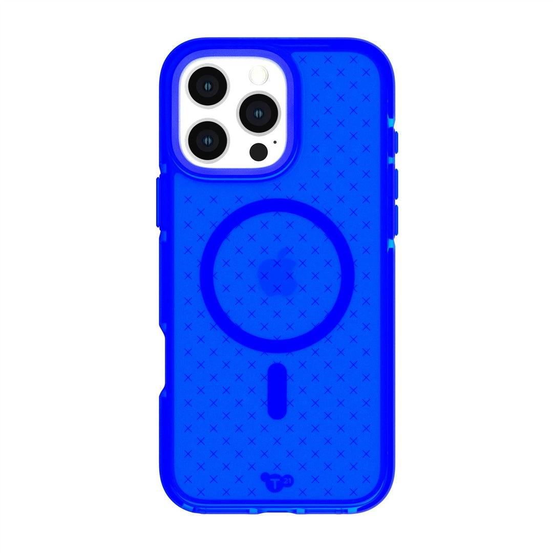 Tech21 Evo Check Case with MagSafe for iPhone 16 Pro Max 6.9"" Blue/Mint - Image 2