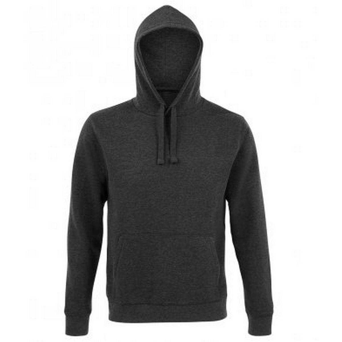 SOLS Unisex Adults Spencer Hooded Sweatshirt (Charcoal Marl) - Size Medium - Image 2